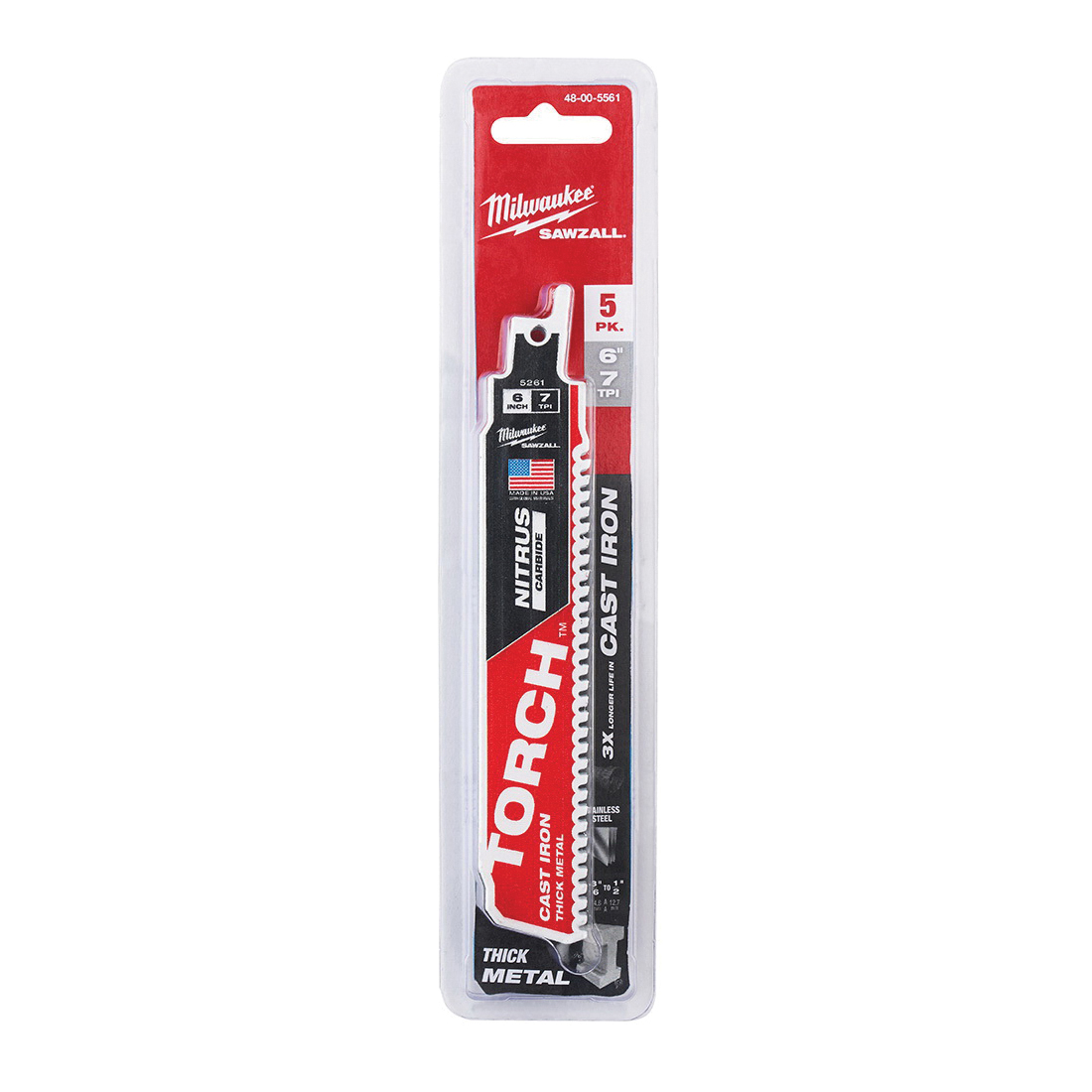 Milwaukee® 48-00-5561 Reciprocating Saw Blades