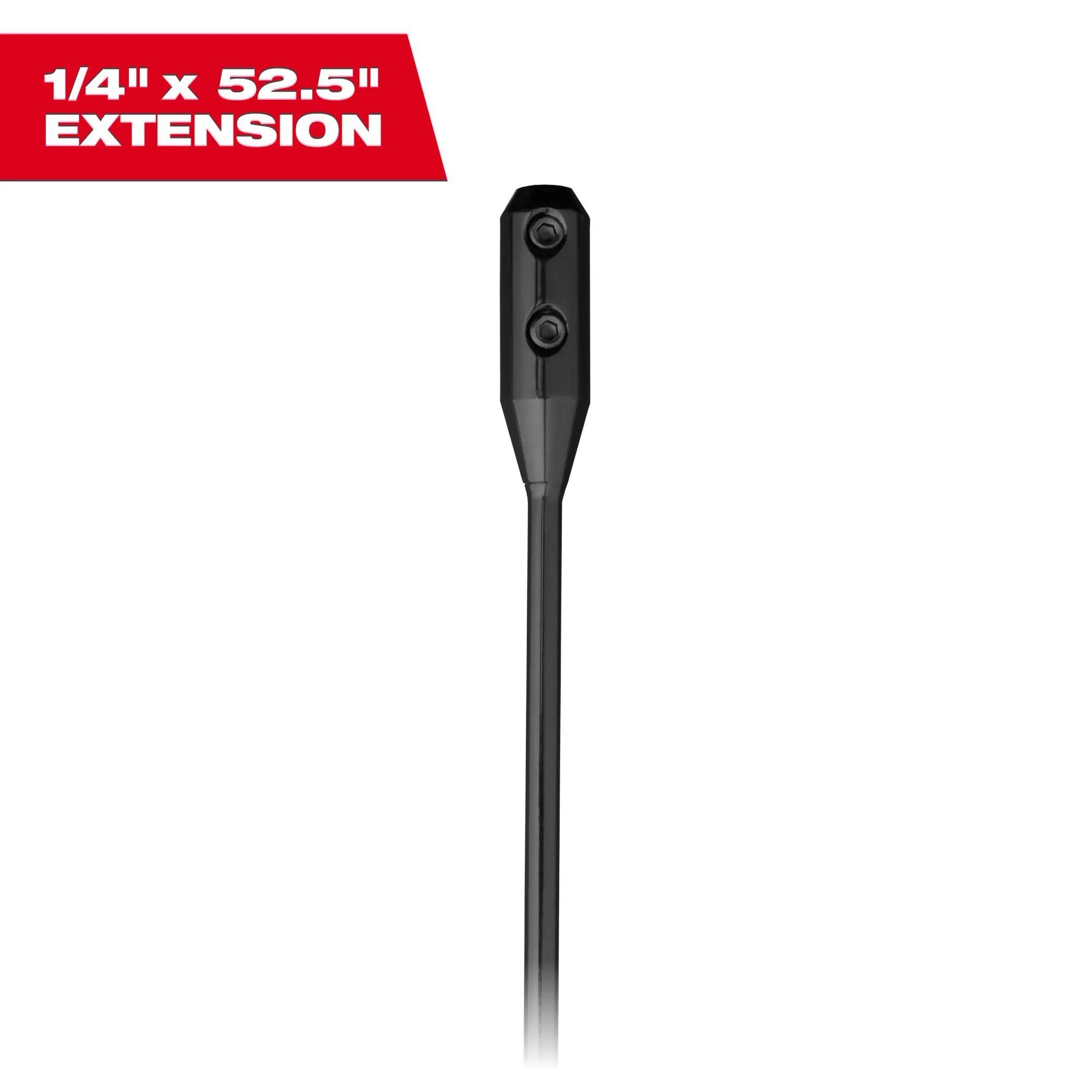 Milwaukee® 48-13-8124 Cable Bit Extension, 1/4 in Shank, 52.5 in L, 1/4 in Dia Body