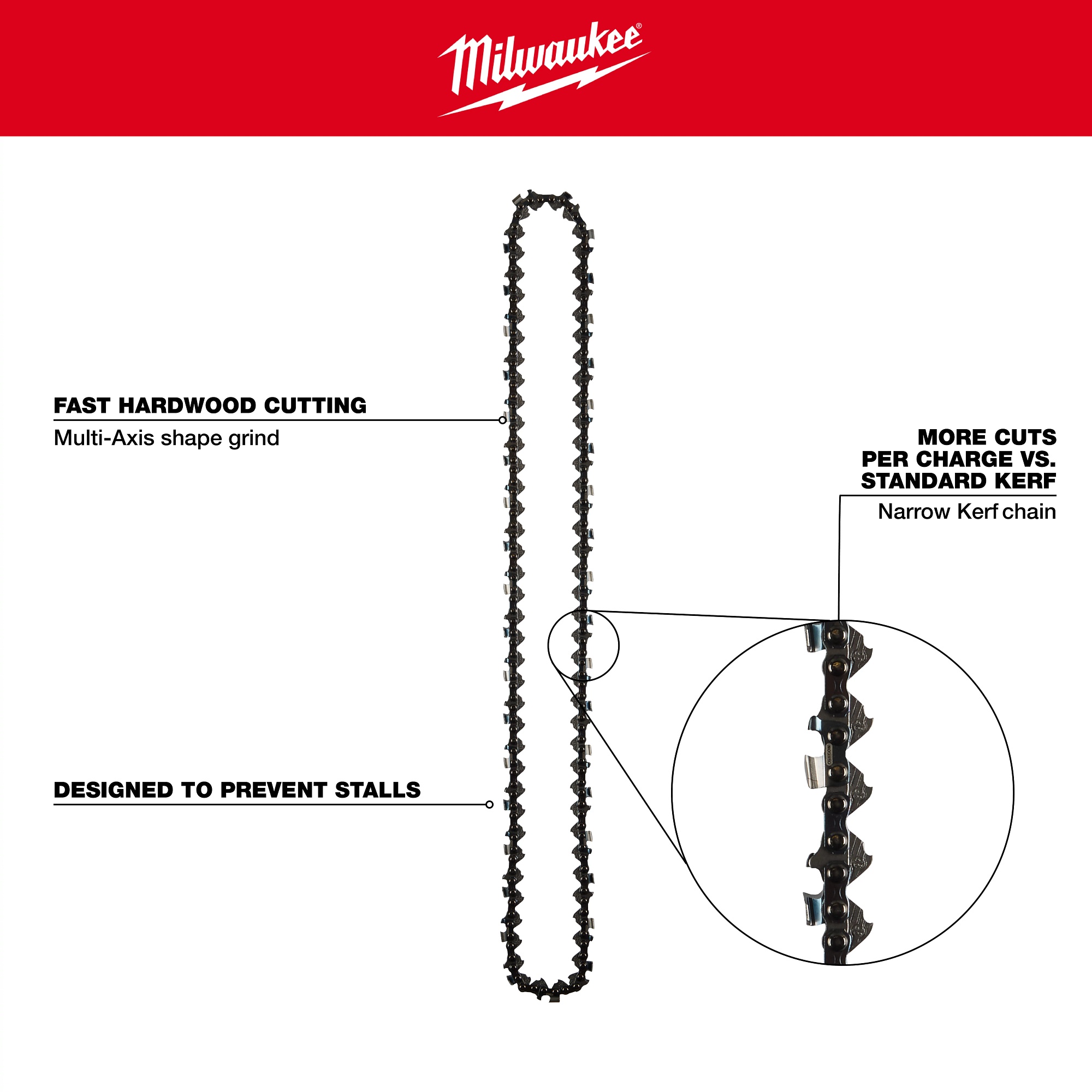 Milwaukee® 49-16-2752 Chain Saw Chains & Bars