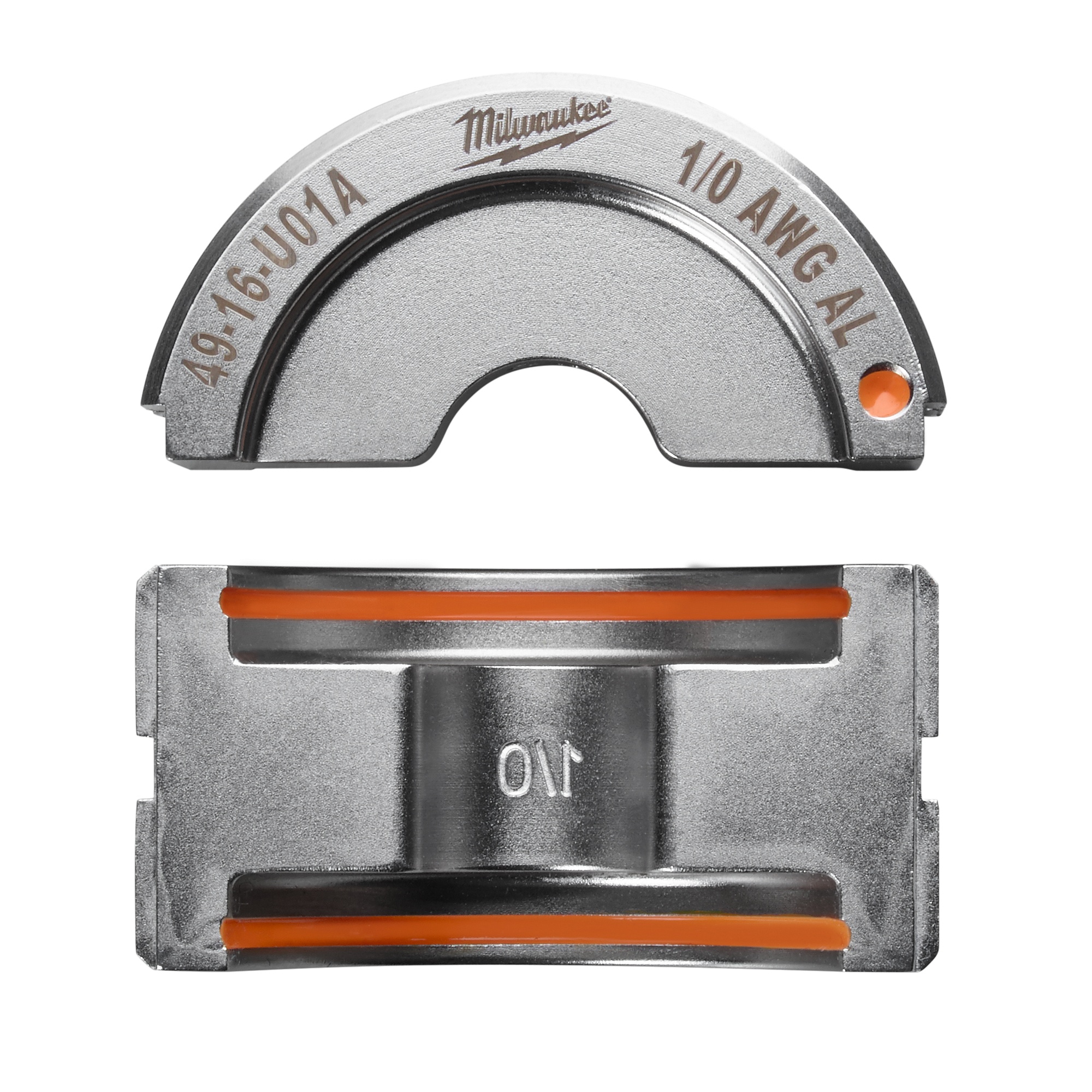 Milwaukee® M18™ FORCE LOGIC™ 49-16-U01A U-Style Crimping Tool Die, 1/0 AWG Dual Rated Lug/Splice Cable, Aluminum