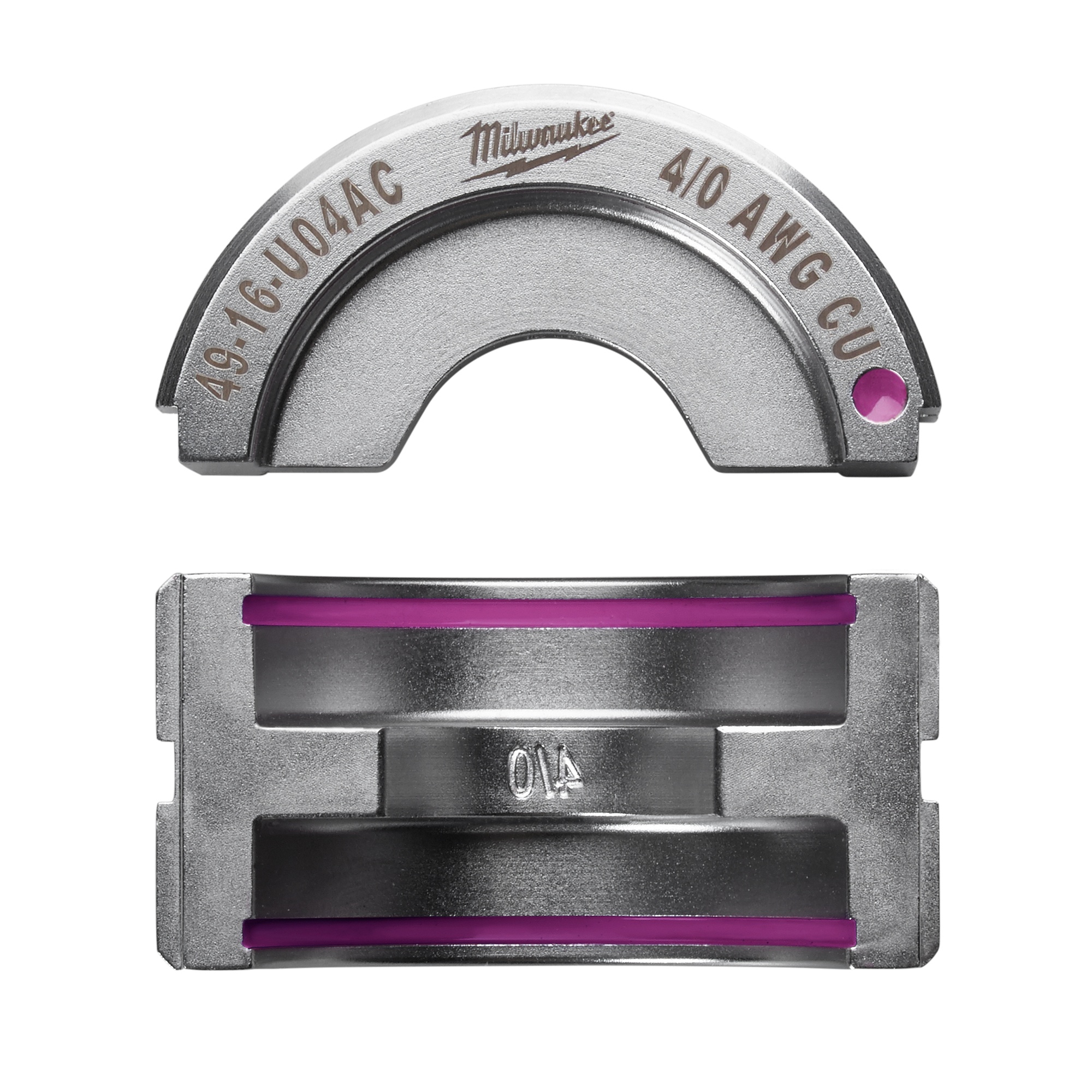 Milwaukee® M18™ FORCE LOGIC™ 49-16-U04AC U-Style Crimping Tool Die, 4/0 AWG Copper Cable, Aluminum