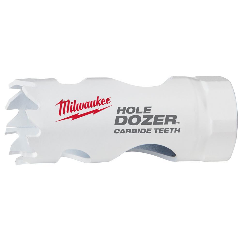 Milwaukee® HOLE DOZER™ 49-56-0704 Hole Saw, 7/8 in Dia, 1.62 in D Cutting, Carbide Cutting Edge, 1/2-20 Arbor