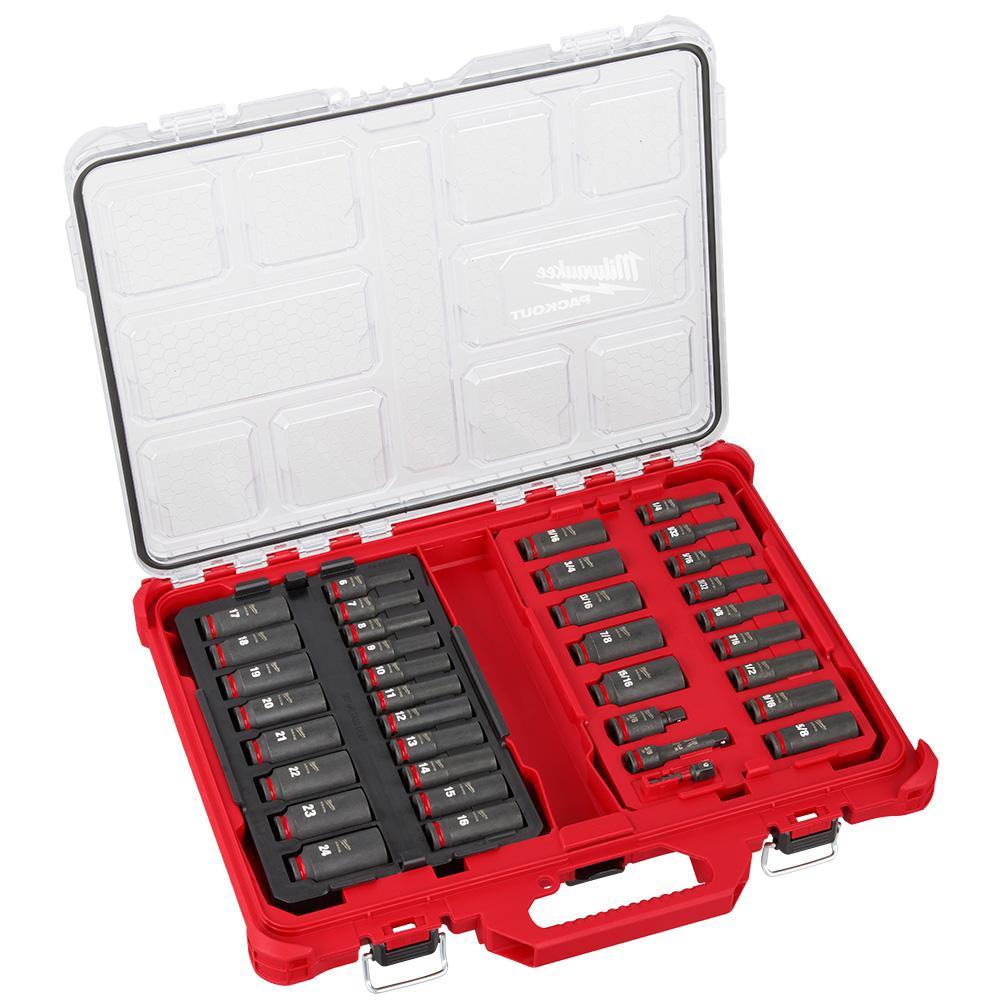 Milwaukee® 49-66-6805 49-66 Socket Packout Set, 6 Points, 36 Pieces