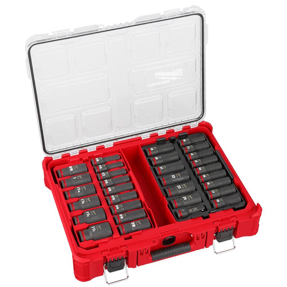 Milwaukee® 49-66-6806 49-66 Socket Packout Set, 6 Points, 31 Pieces