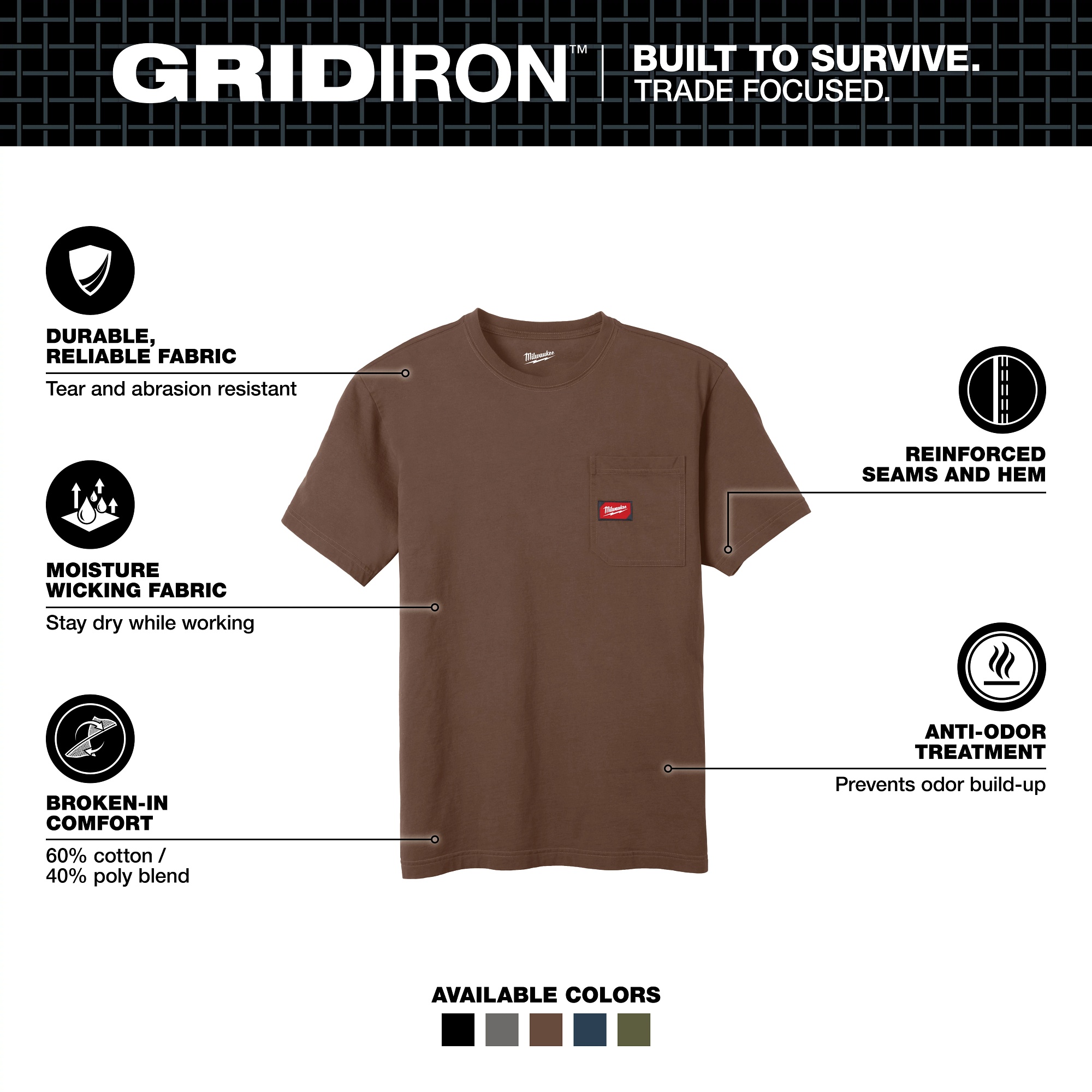 Milwaukee® 605BR-XL Shirts