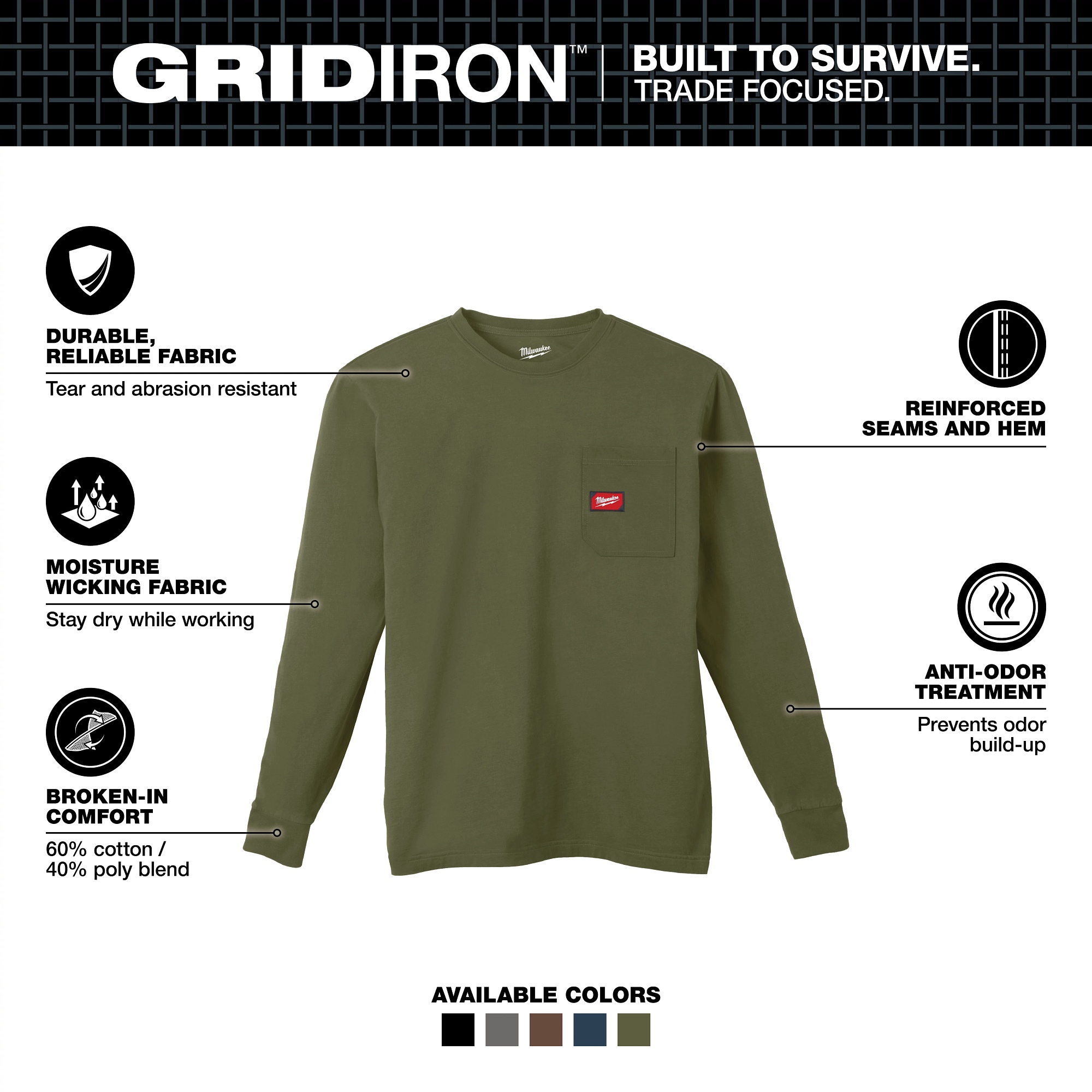 Milwaukee® 606GN-2X Shirts