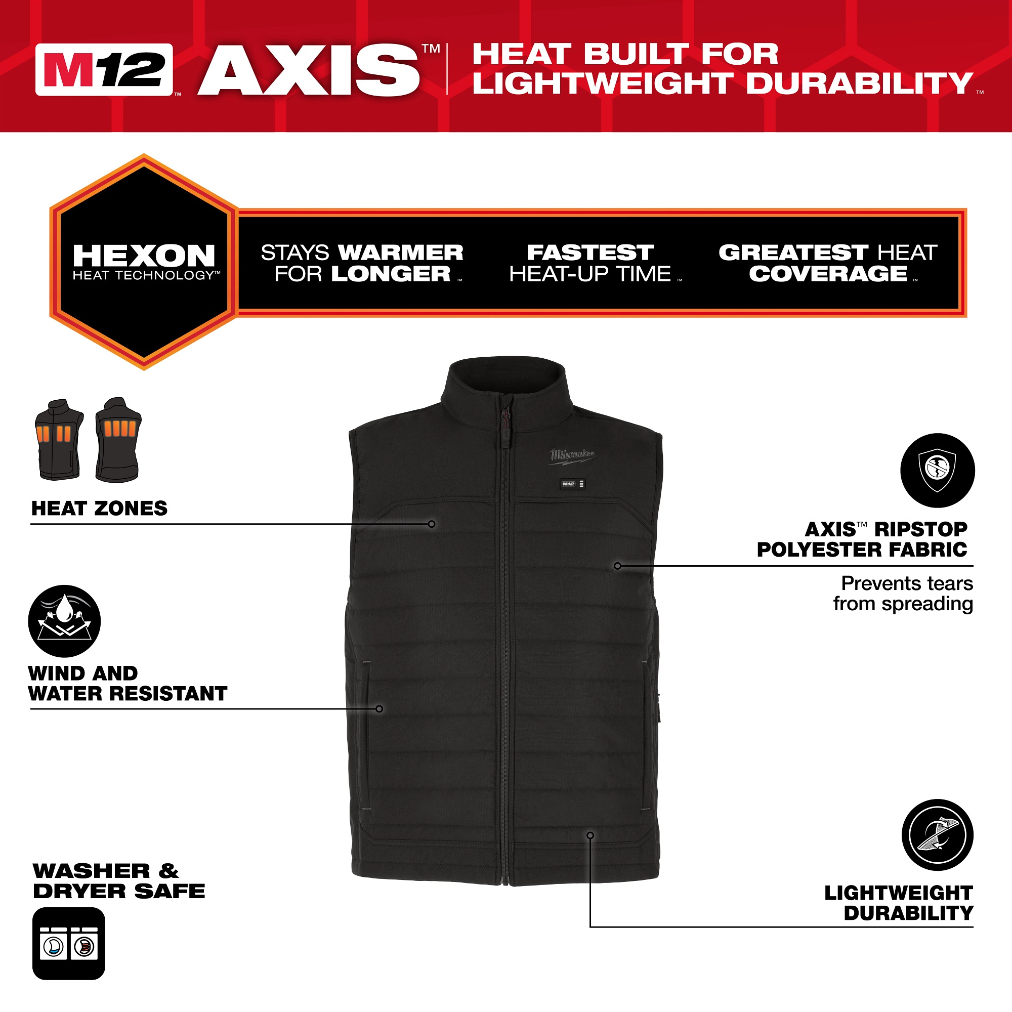 Milwaukee® M300B-20S Cold Protection Jackets & Coats