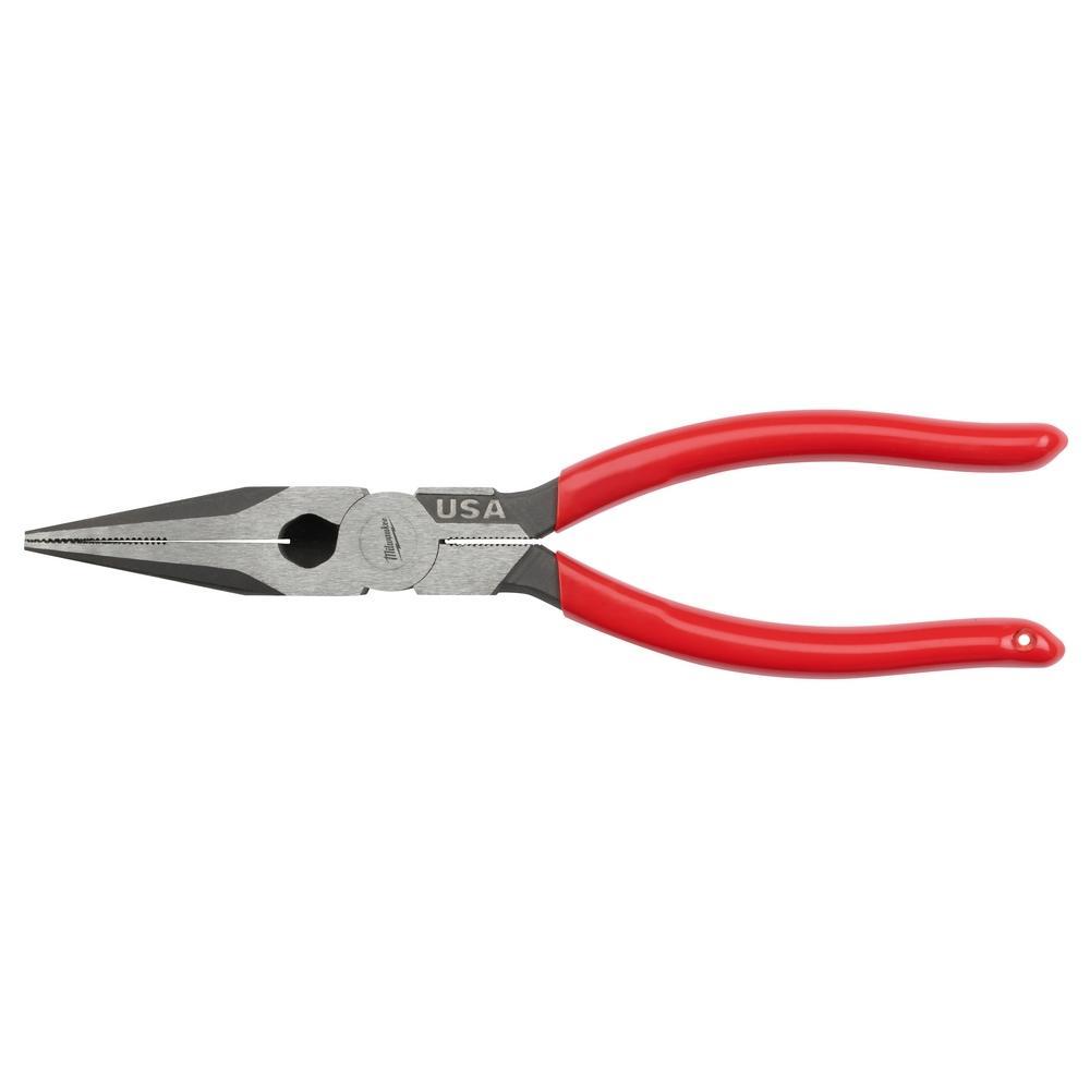 Milwaukee® MT505 Needle Nose Plier, Straight Jaw, 2-1/2 in L Jaw x 29/64 in W Jaw, 2.11 in OAL, 7/64 in W Tip