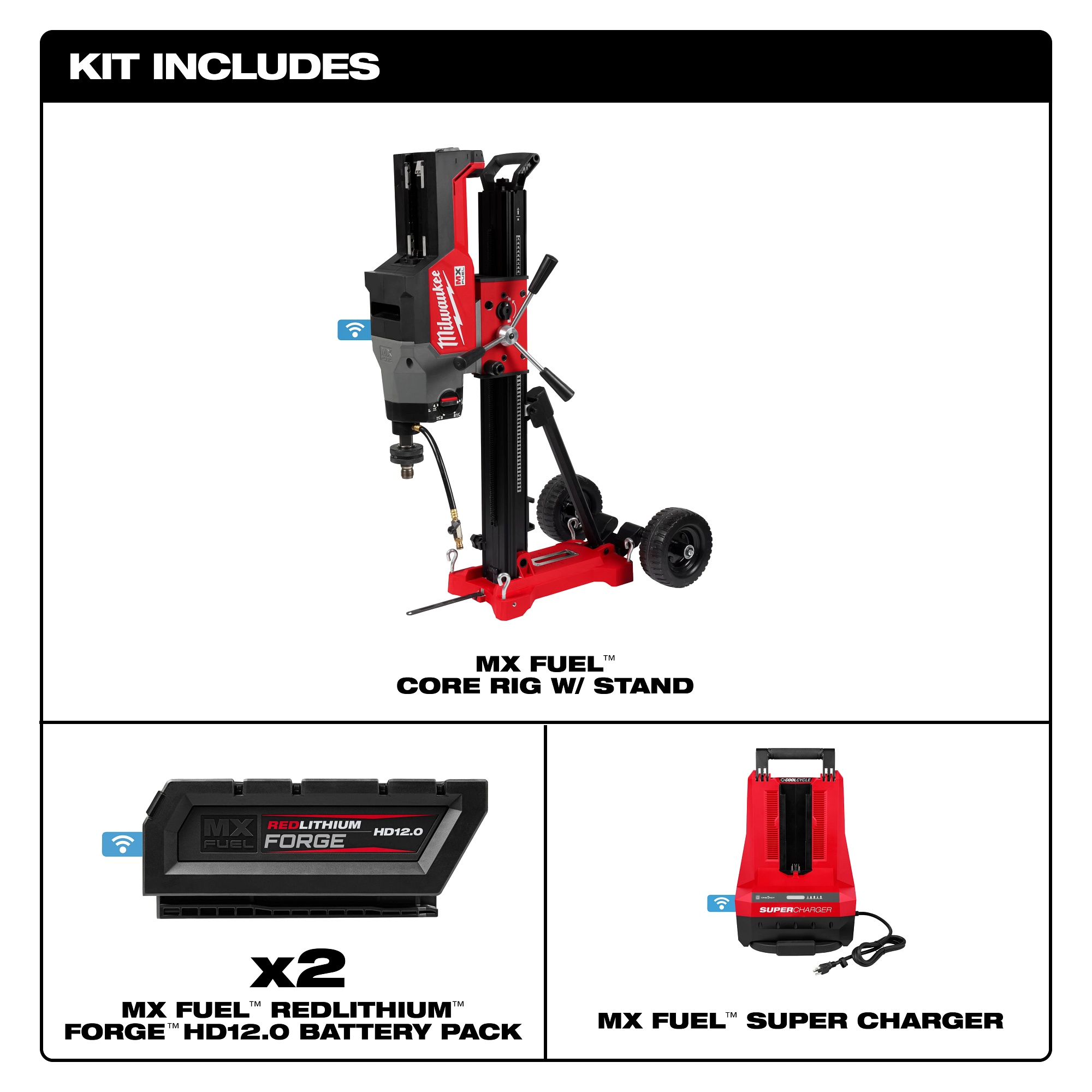 Milwaukee® MXF302-2HD Electric Coring Rigs