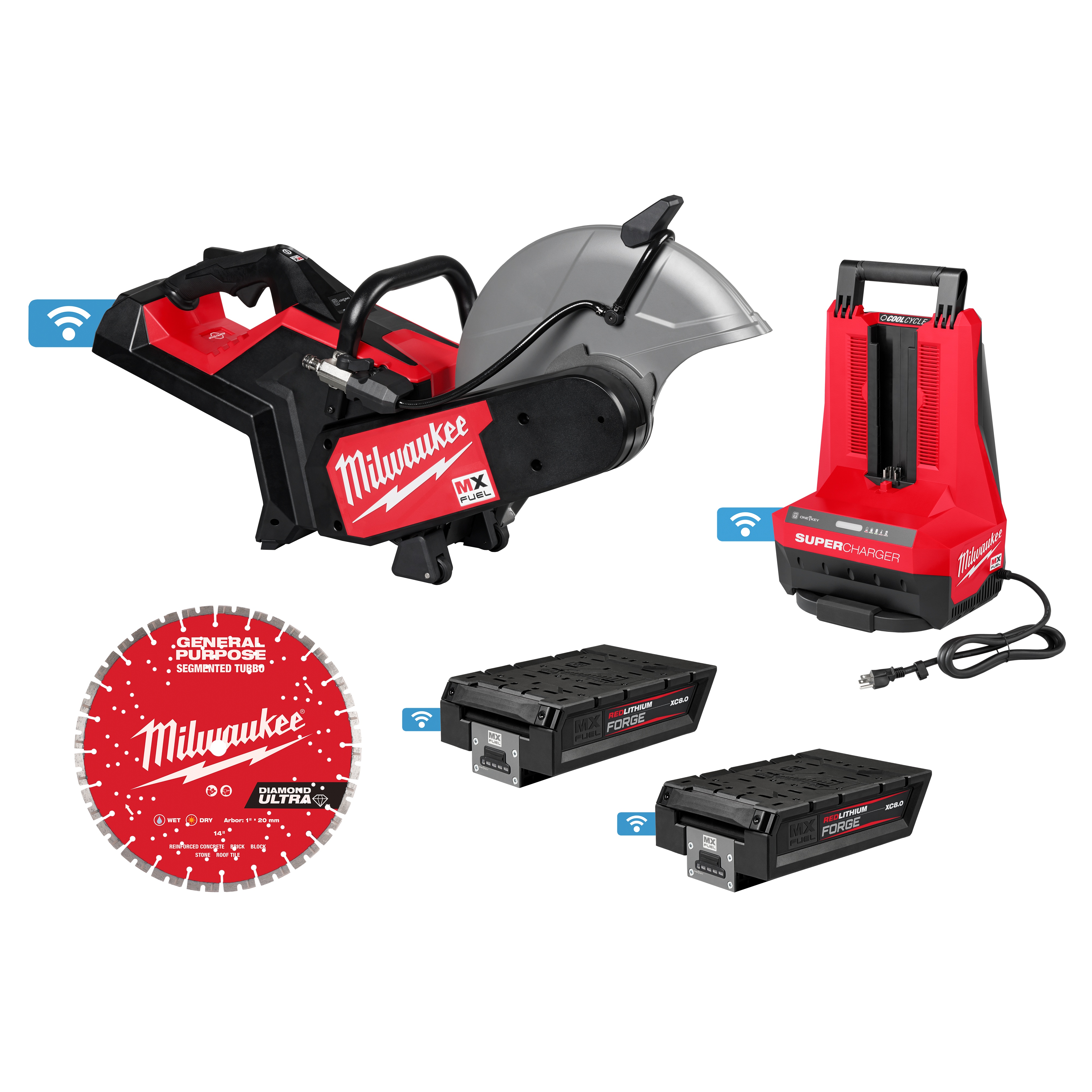 Milwaukee® MXF315-2XC MX FUEL™ Cordless Cut-Off Saw, 14 in Blade