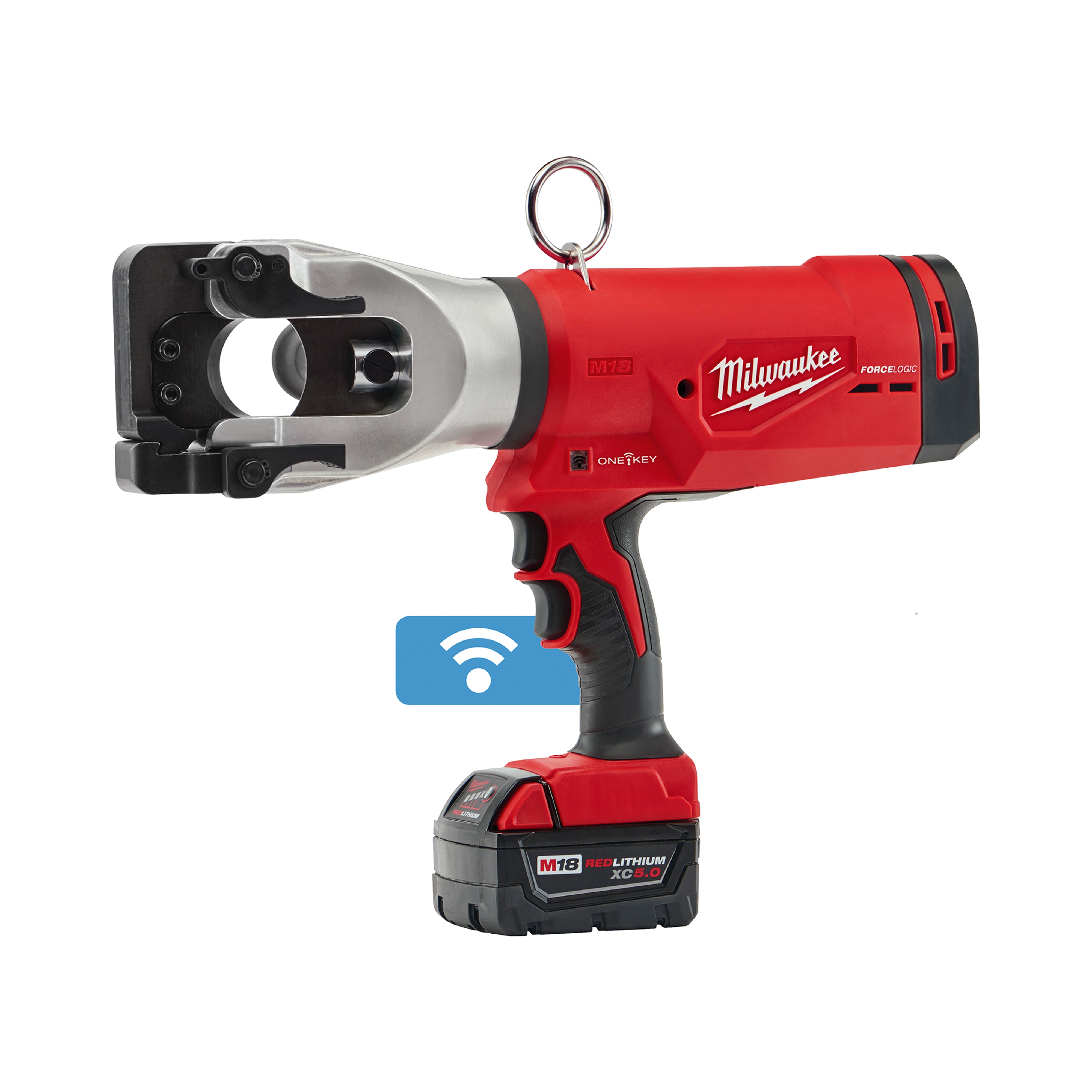 Milwaukee® M18™ 2777-21 Cordless Cable Cutter Kit, Up to 1590 Falcon ACSR Cutting, 18 V DC, 5 Ah Li-Ion Battery