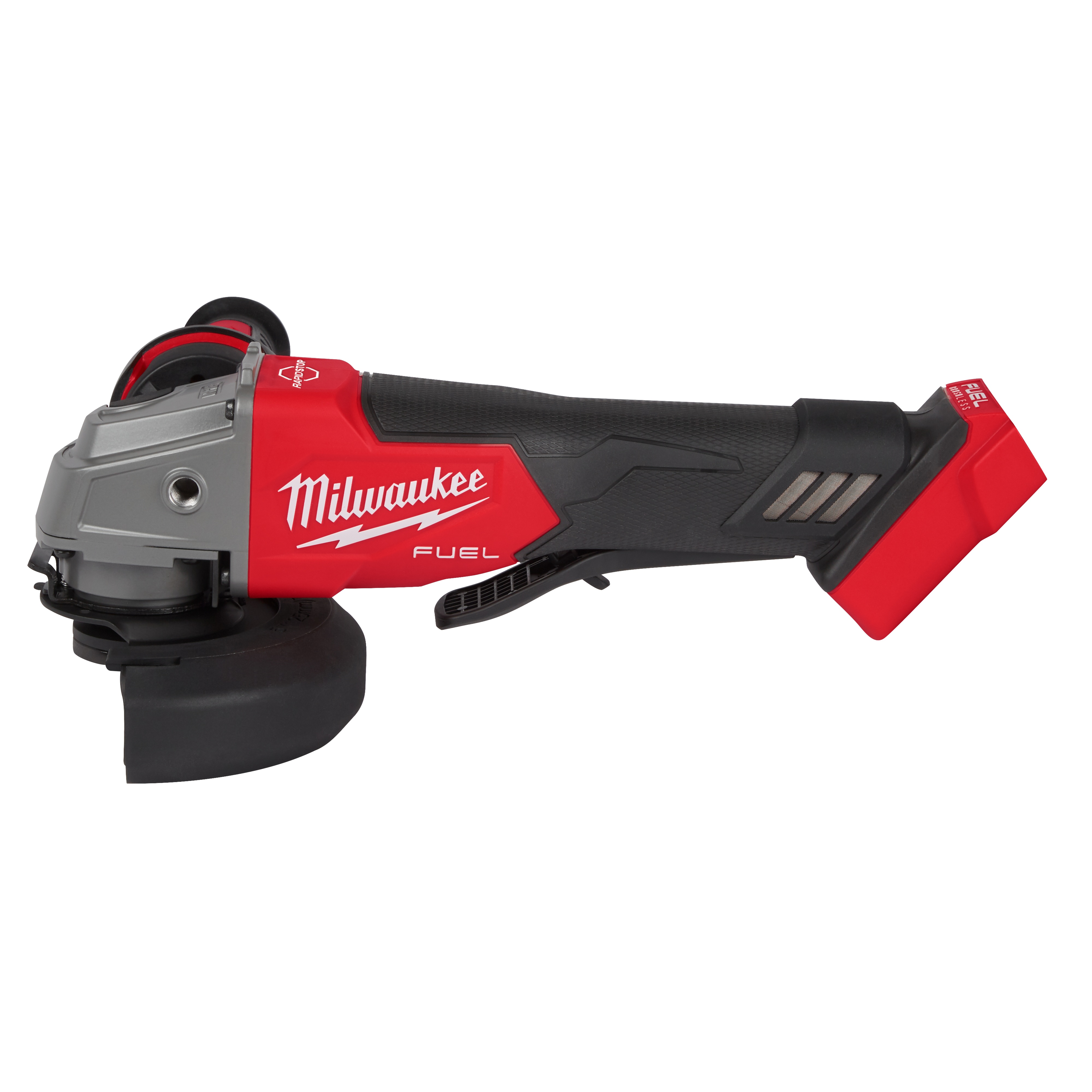 Milwaukee® 2880-20 M18™ FUEL™ Cordless Angle Grinder, 5 in Dia Wheel, 5/8-11 UNC Arbor/Shank, 18 V, Li-Ion Battery, Paddle Switch