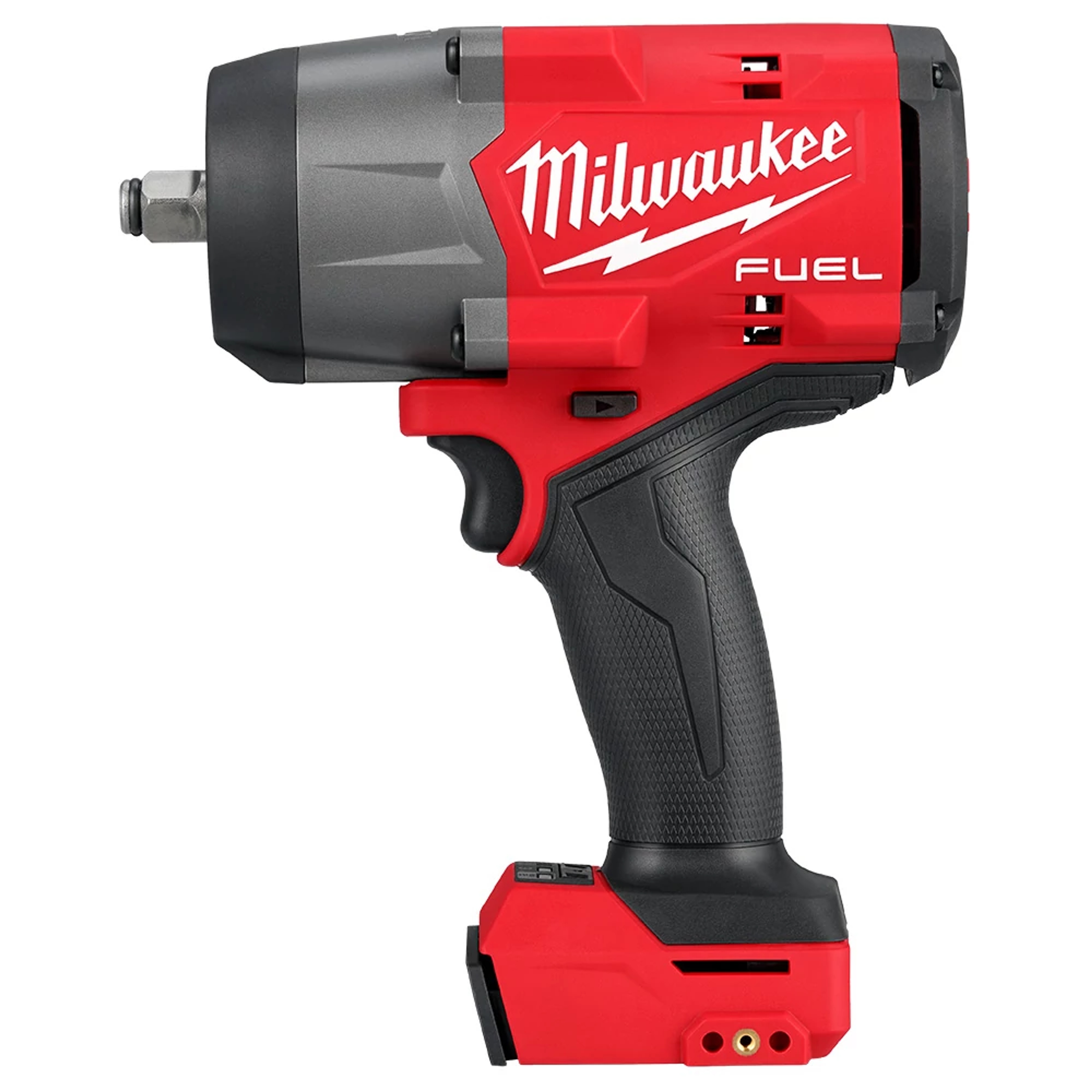 Milwaukee® 2967-20 M18 FUEL™ High Torque Impact Wrench, 1/2 in Drive Square Drive, 0 to 2400 ipm, 1200 ft-lb Fastening/1600 ft-lb Nut-Busting Torque Rating, 18 V, 7.6 in OAL