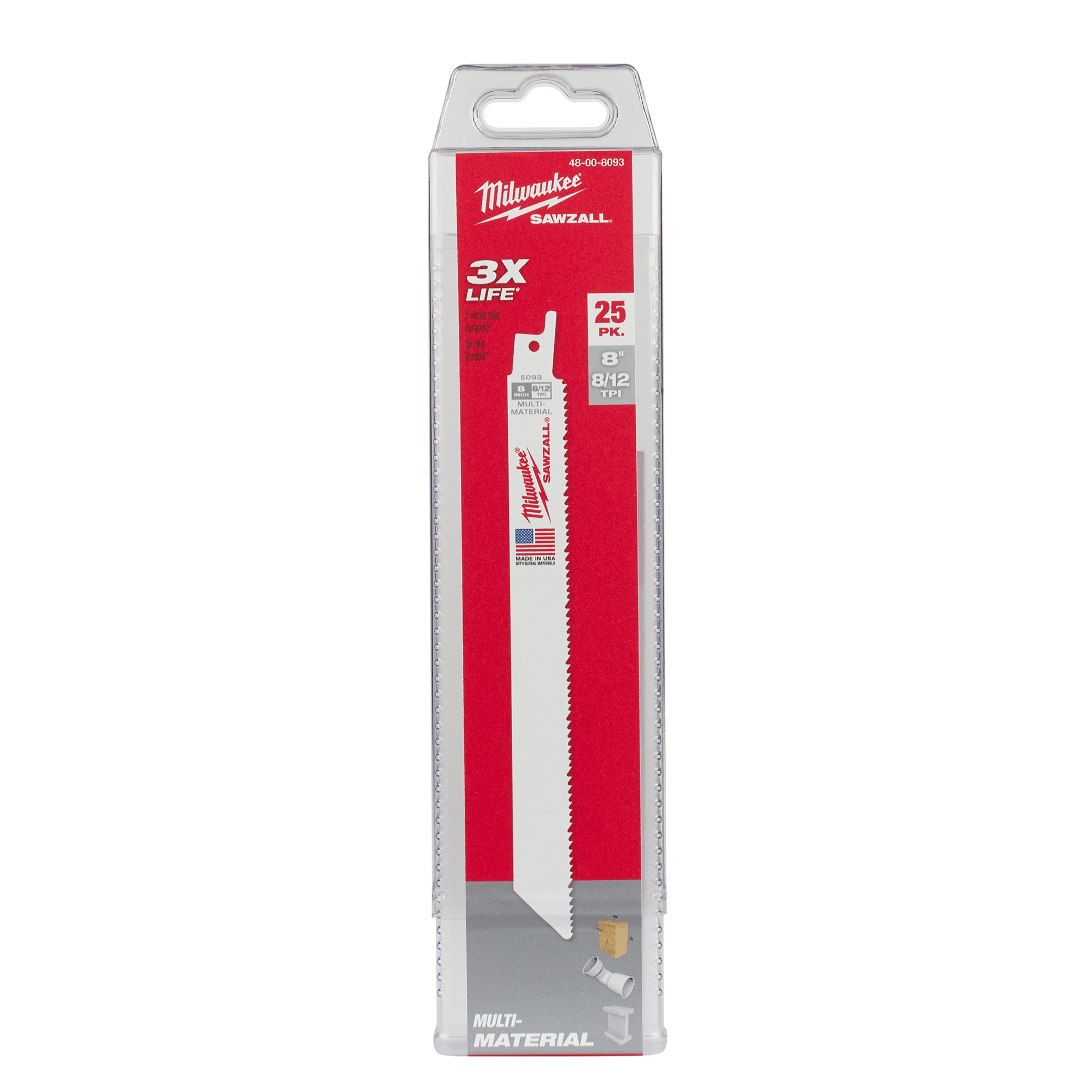 Milwaukee® 48-00-8093 Reciprocating Saw Blades