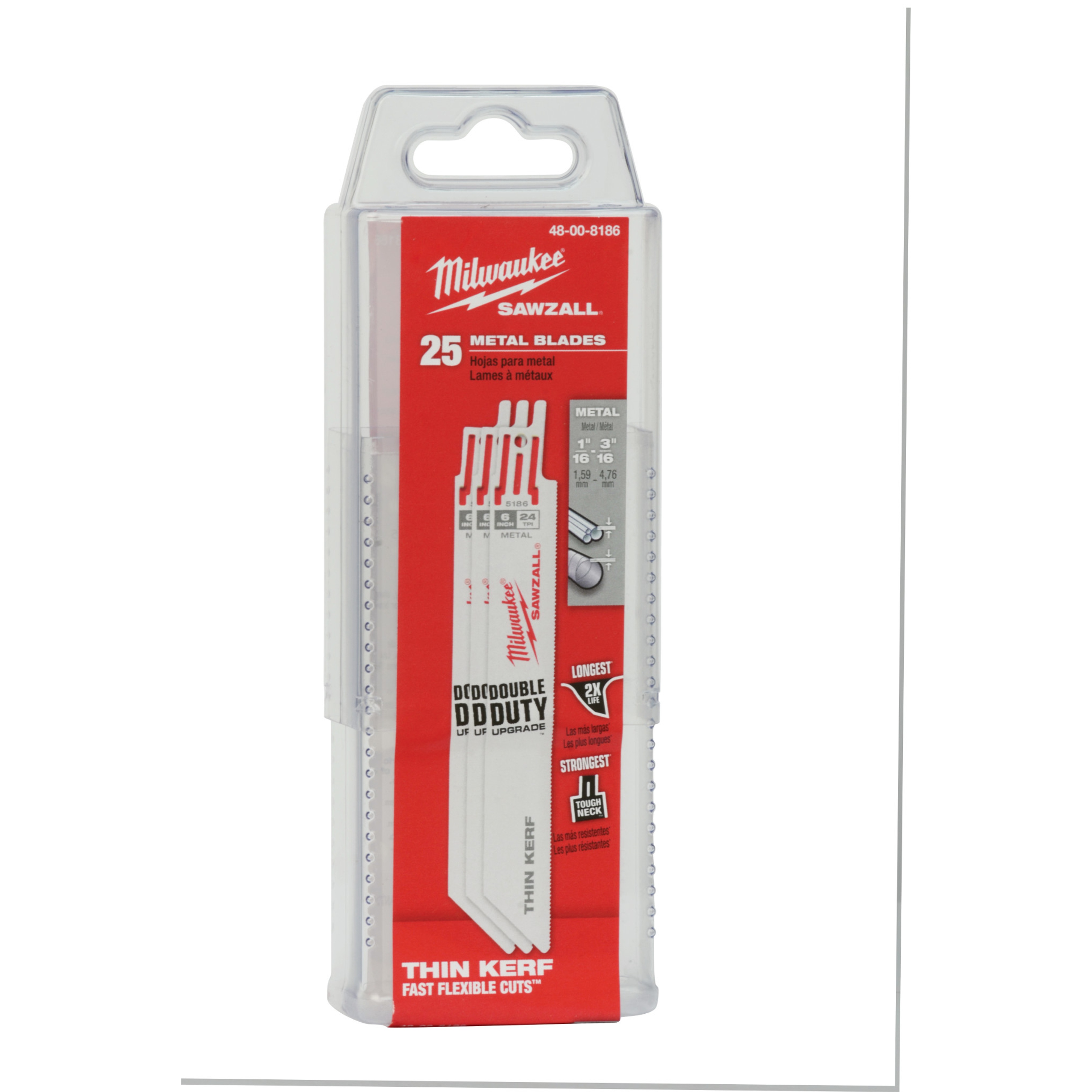 Milwaukee® 48-00-8186 Reciprocating Saw Blades