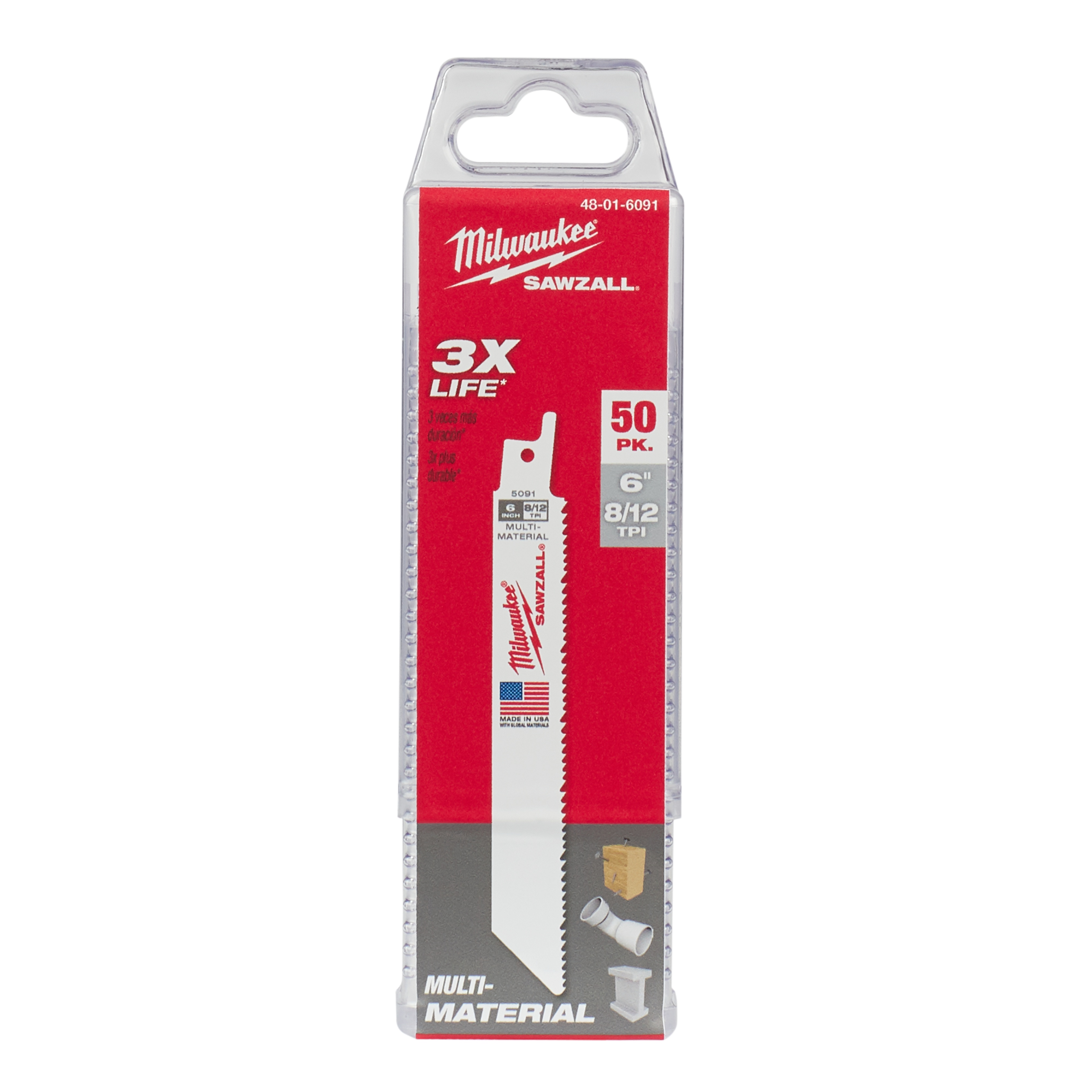 Milwaukee® 48-01-6091 Reciprocating Saw Blades