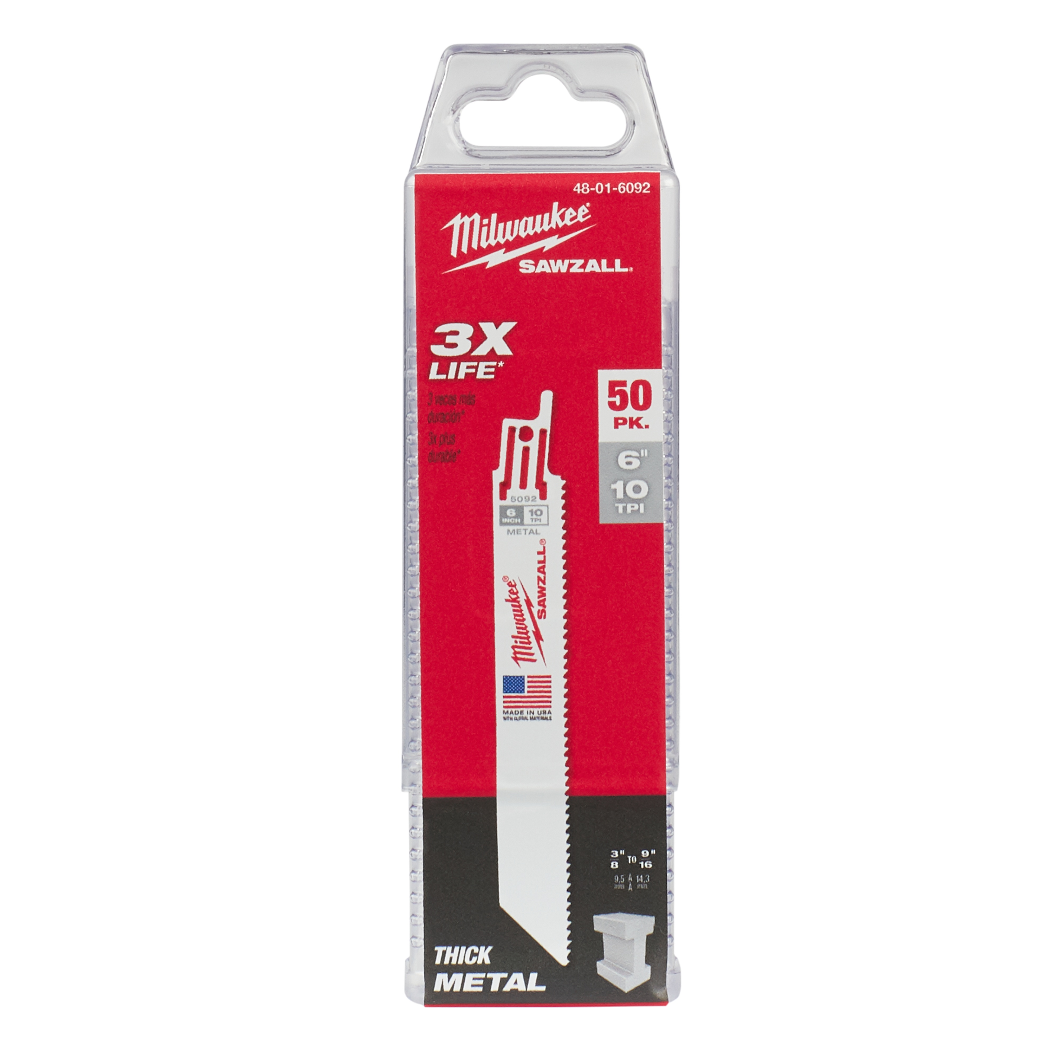 Milwaukee® 48-01-6092 Reciprocating Saw Blades