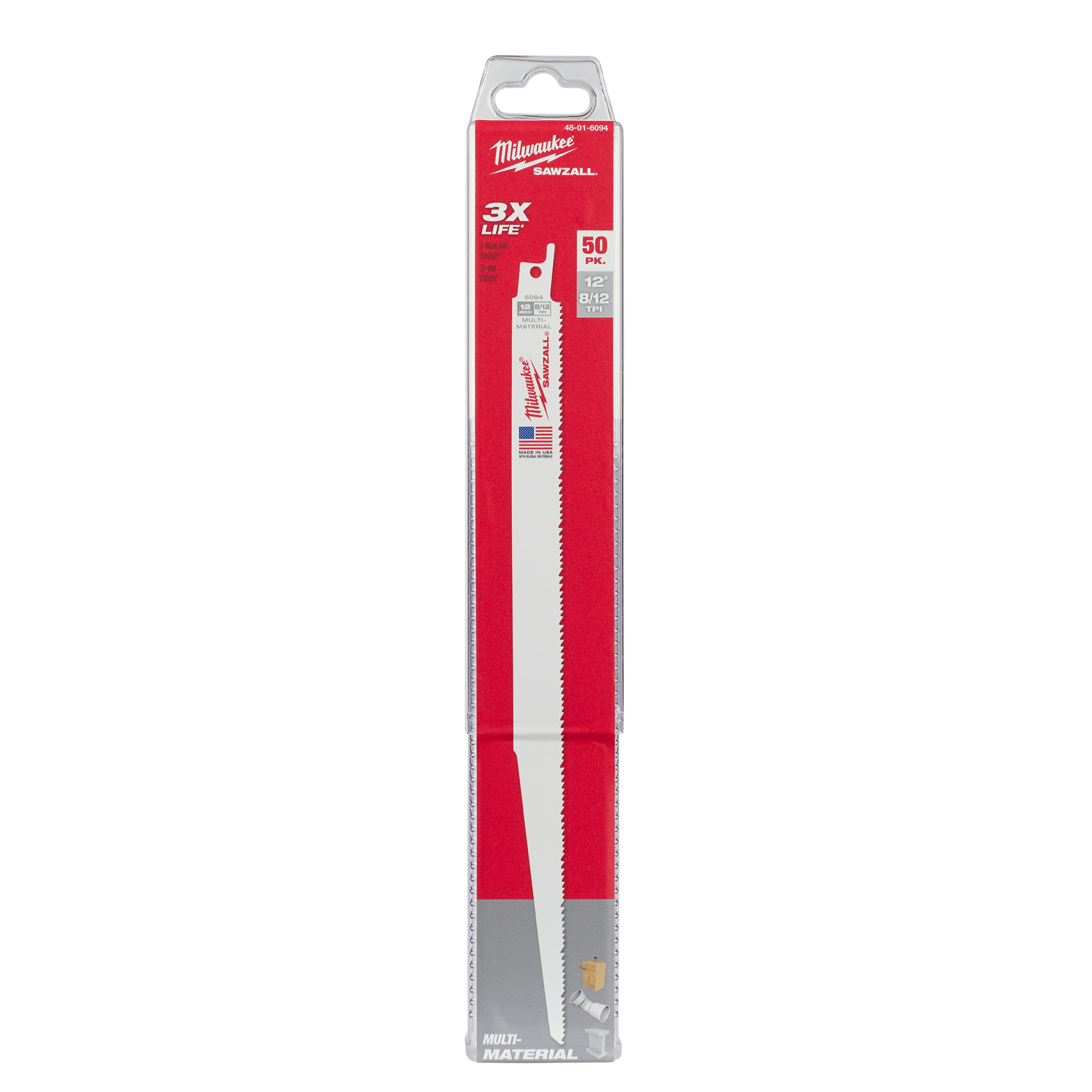 Milwaukee® 48-01-6094 Reciprocating Saw Blades