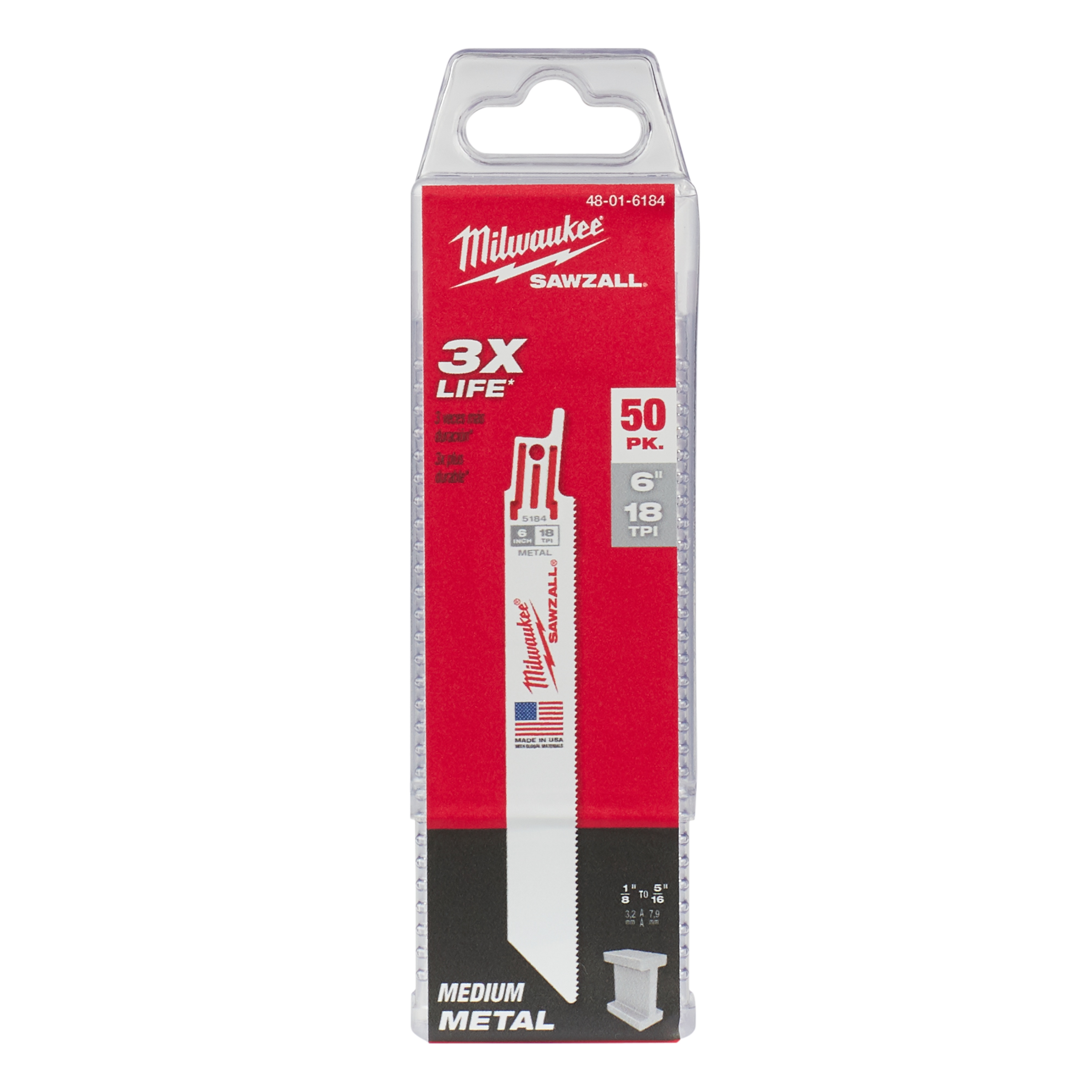 Milwaukee® 48-01-6184 Reciprocating Saw Blades