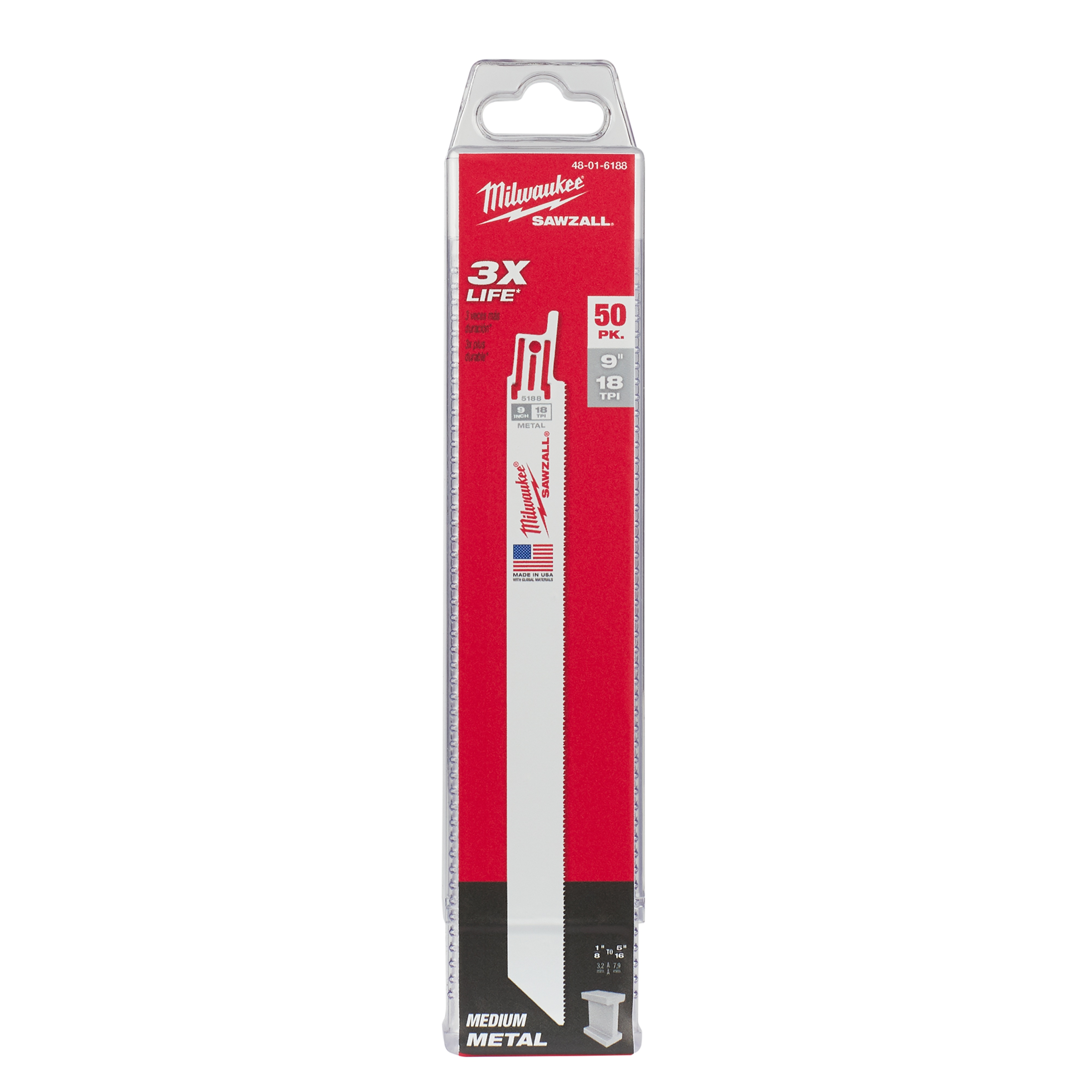 Milwaukee® 48-01-6188 Reciprocating Saw Blades