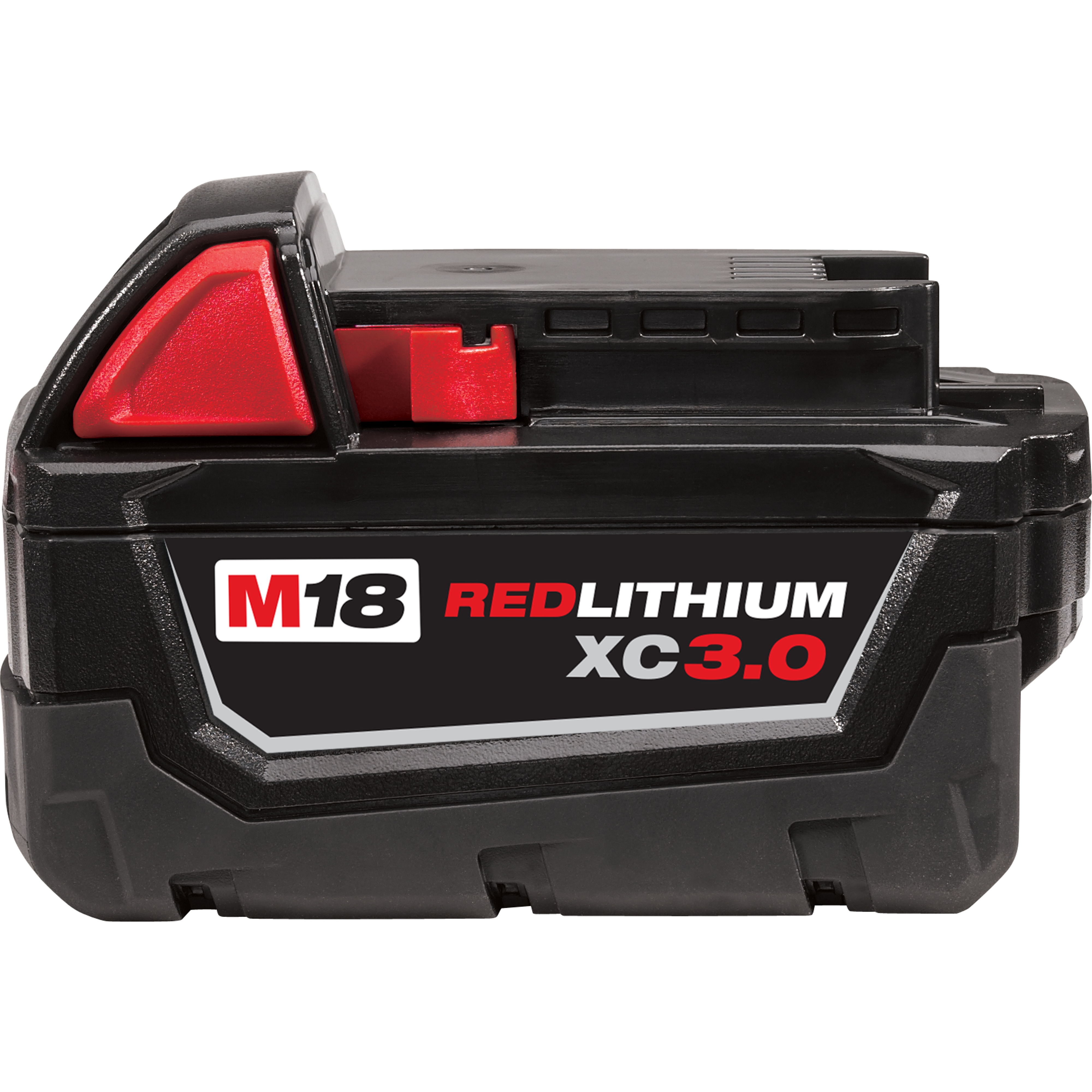 Milwaukee® M18™ REDLITHIUM™ 48-11-1828 High Capacity Rechargeable Cordless Battery Pack, 3 Ah Li-Ion Battery, 18 V DC Charge, For Use With M18™ Cordless Power Tool