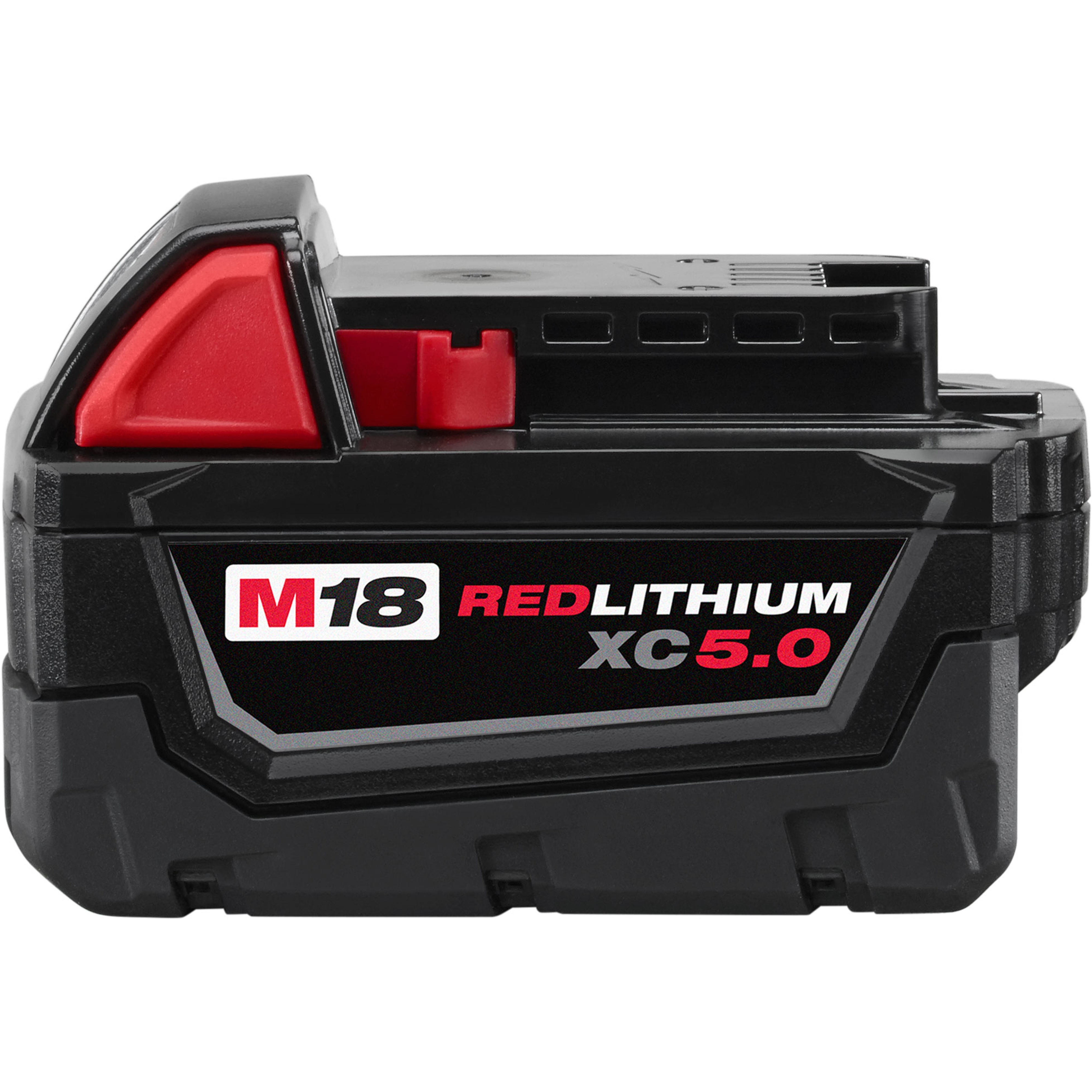 Milwaukee® M18™ 48-11-1851 Extended Capacity Bare Tool Battery, 5 Ah Li-Ion Battery, 120 V AC/18 V DC Charge, For Use With 18 VDC Cordless Tool and M18™ Power Tool