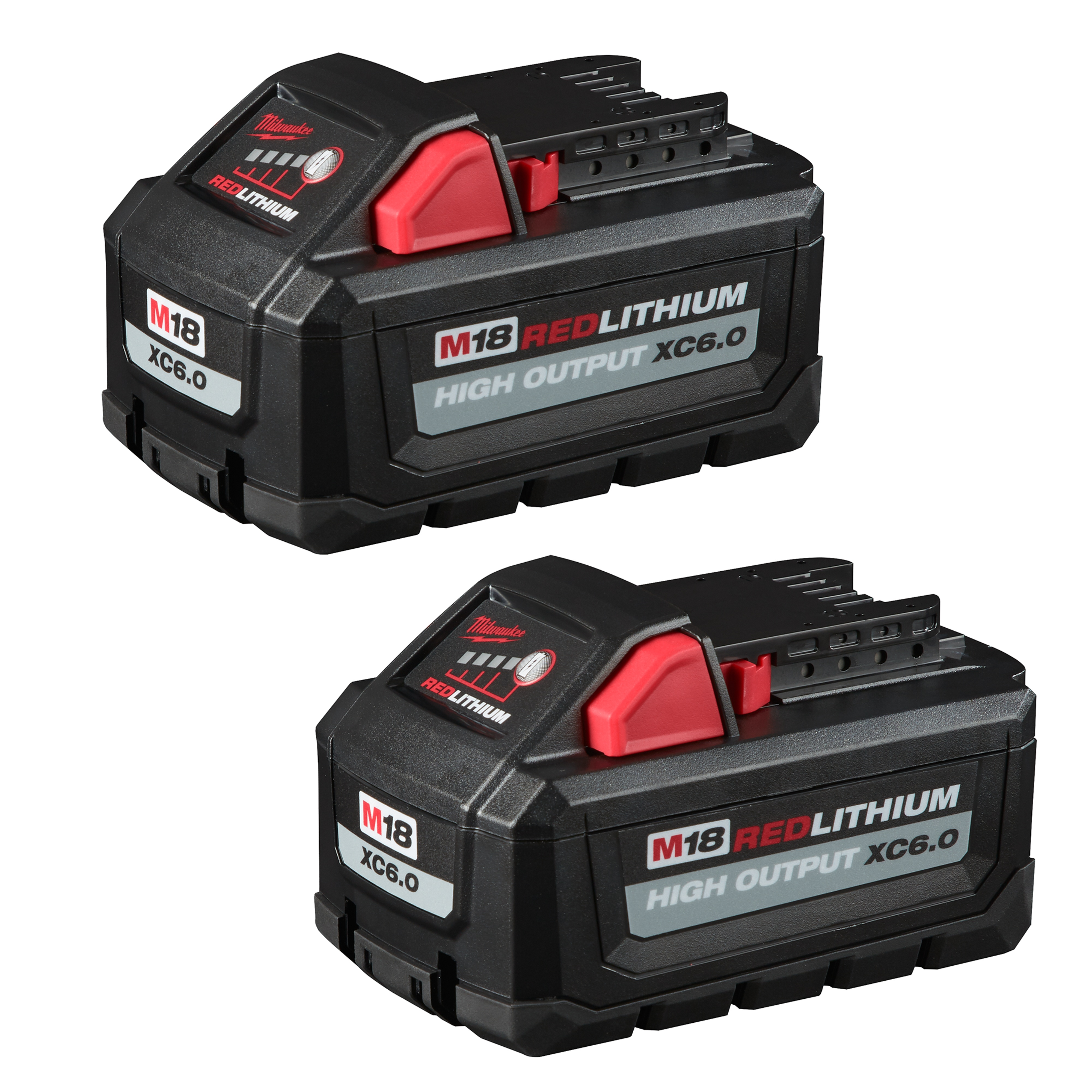 Milwaukee® M18™ HIGH OUTPUT™ 48-11-1862 Cordless Battery Pack, 6 Ah Li-Ion Battery, 18 V DC Charge
