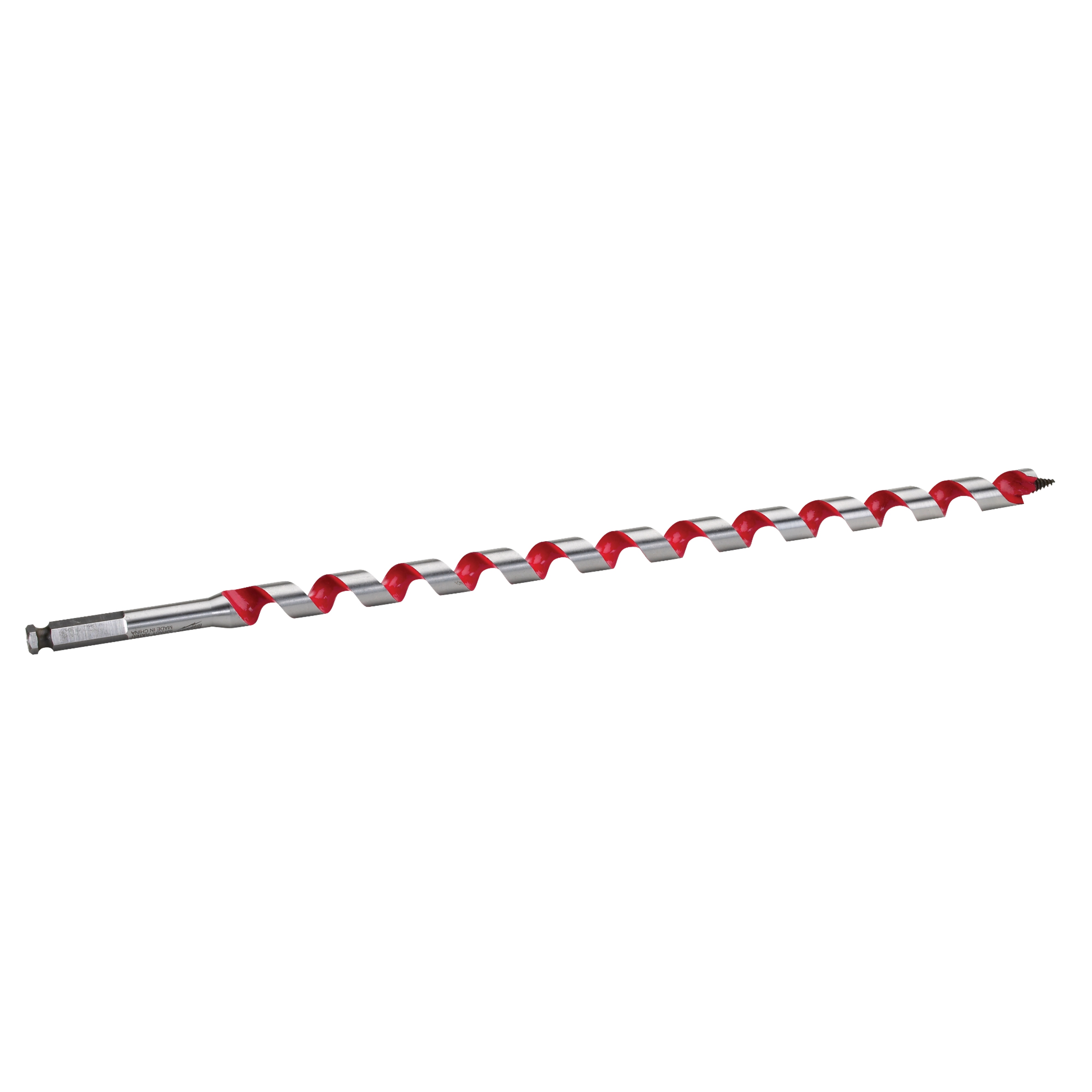 Milwaukee® 48-13-5750 Heavy Duty Solid Center Ship Auger Bit, 3/4 in Dia, 18 in OAL, 15 in L Spiral Flute, 7/16 in Shank