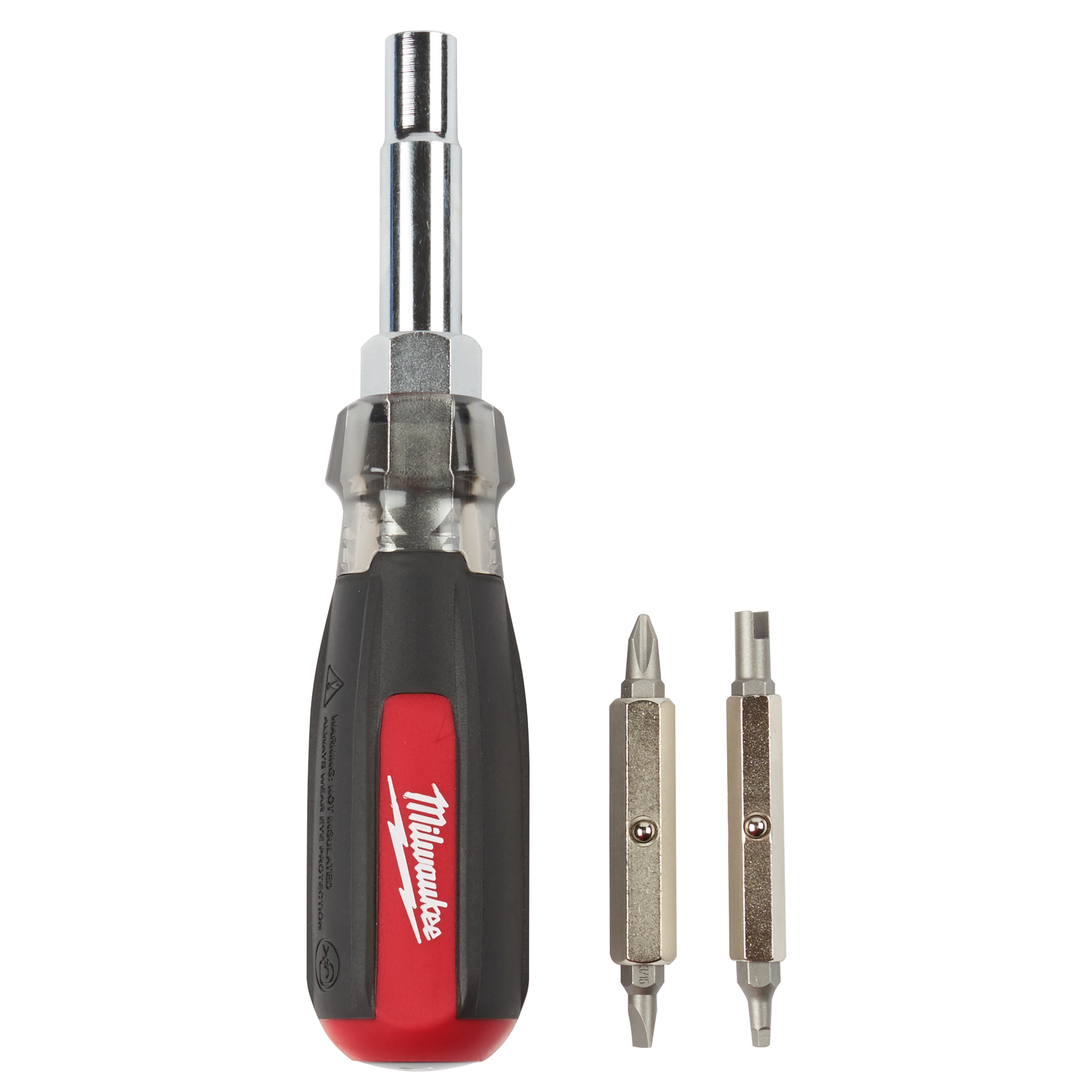 Milwaukee® 48-22-2881 13-in-1 Double Ended Multi-Bit Screwdriver, 7 Pieces, Cushion Grip Handle, Steel