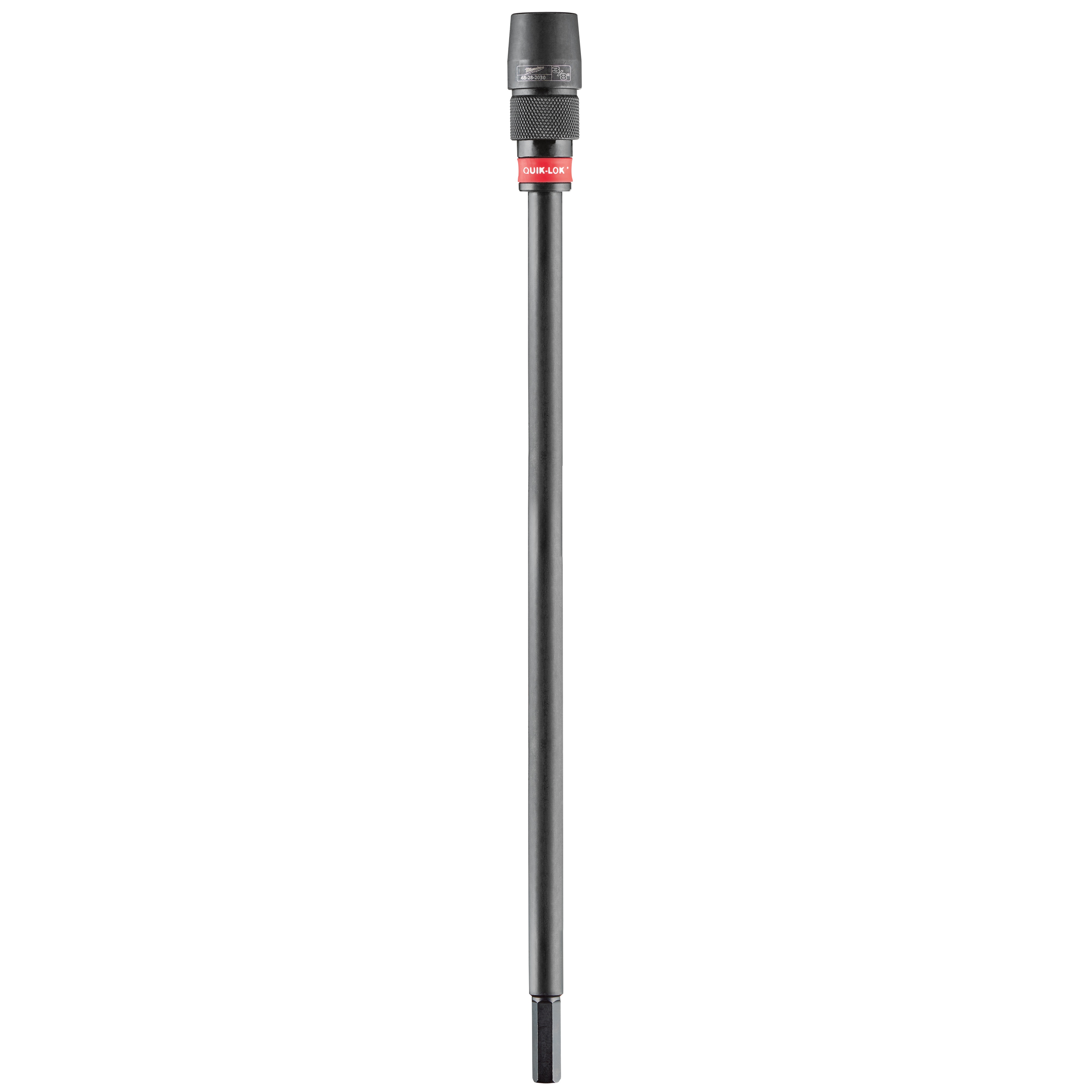 Milwaukee® QUIK-LOK™ 48-28-2030 Hex Drive Extension, 3/8 in Drive, 1/4 in Shank, 18 in OAL