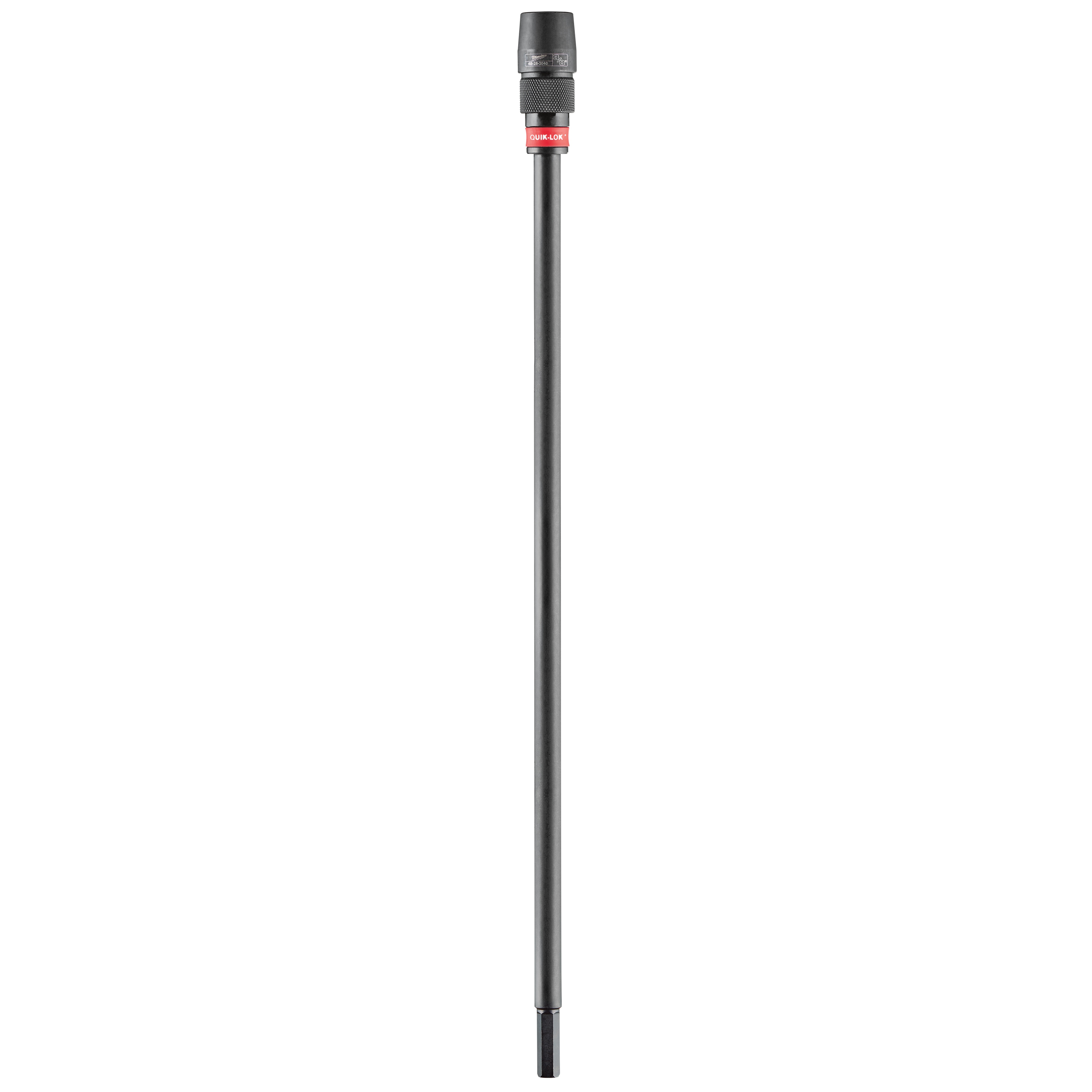 Milwaukee® QUIK-LOK™ 48-28-2040 Hex Drive Extension, 3/8 in Drive, 1/4 in Shank, 24 in OAL