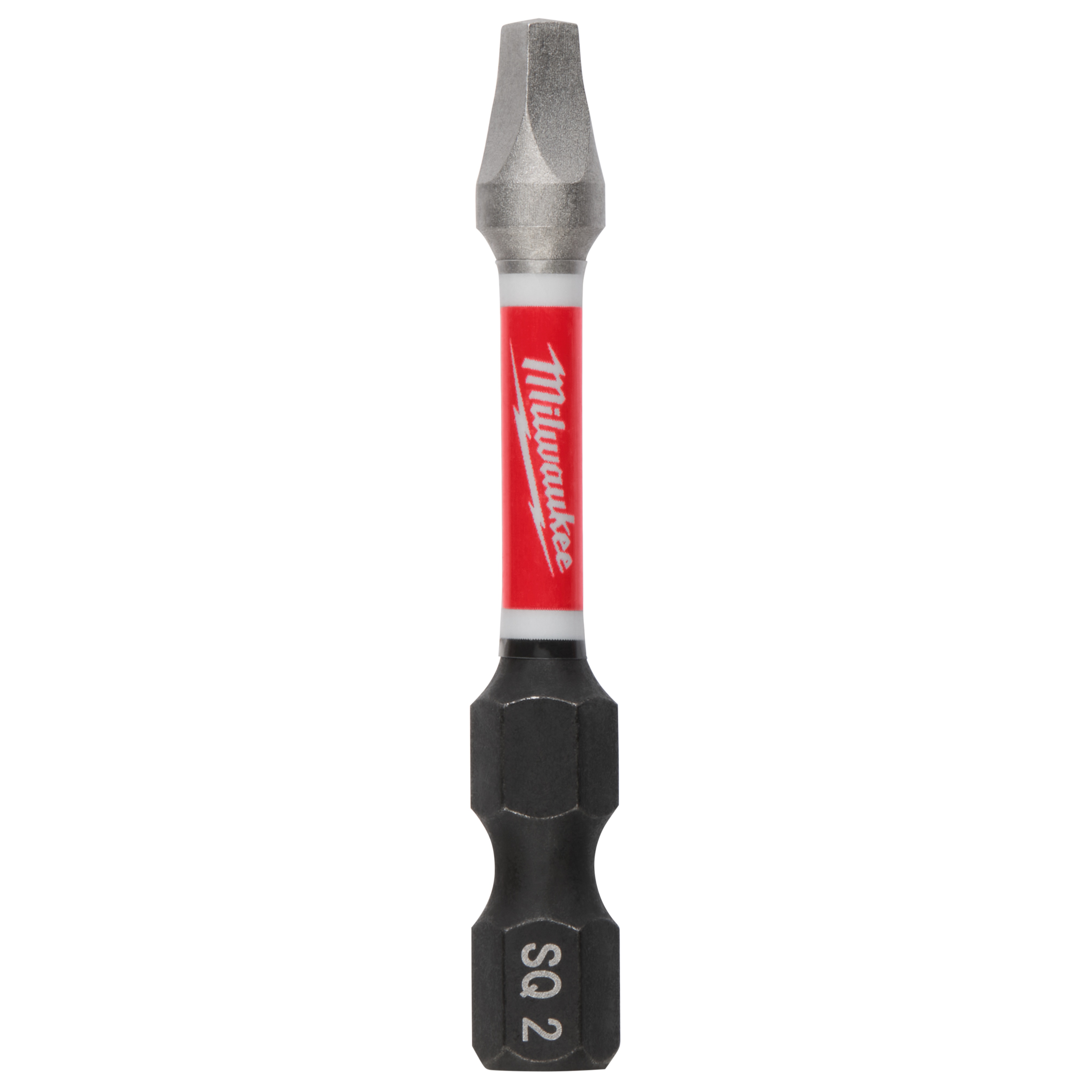 Milwaukee® SHOCKWAVE™ Impact Duty™ 48-32-4172 Impact Power Bit, #2 Square Point, 2 in OAL, 1/4 in, Custom Alloy76™ Steel