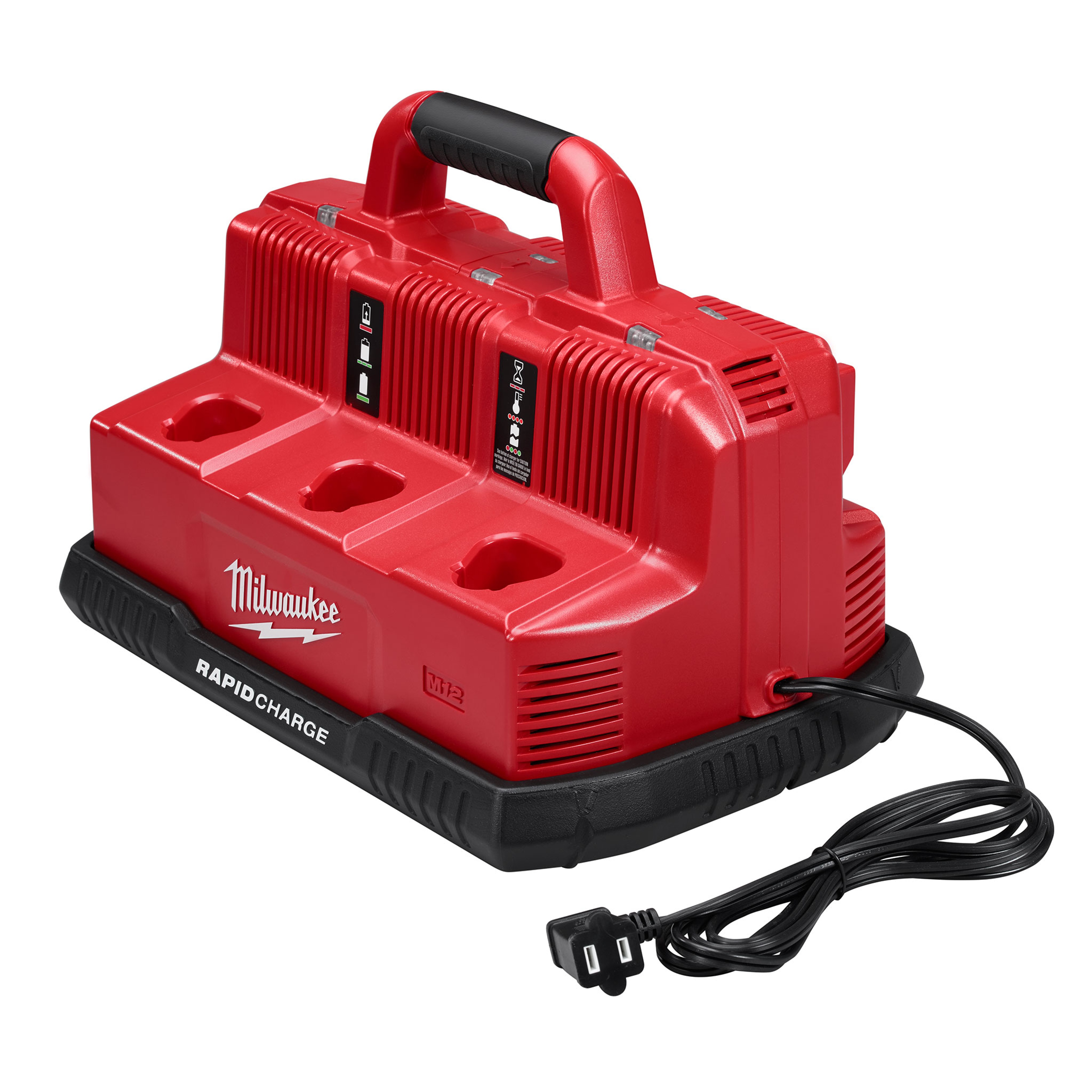 Milwaukee® M18™ M12™ 48-59-1807 Rapid Charge Station, For Use With M12™ and M18™ Battery, Li-Ion Battery, 1 hr Charging, 6 Batteries