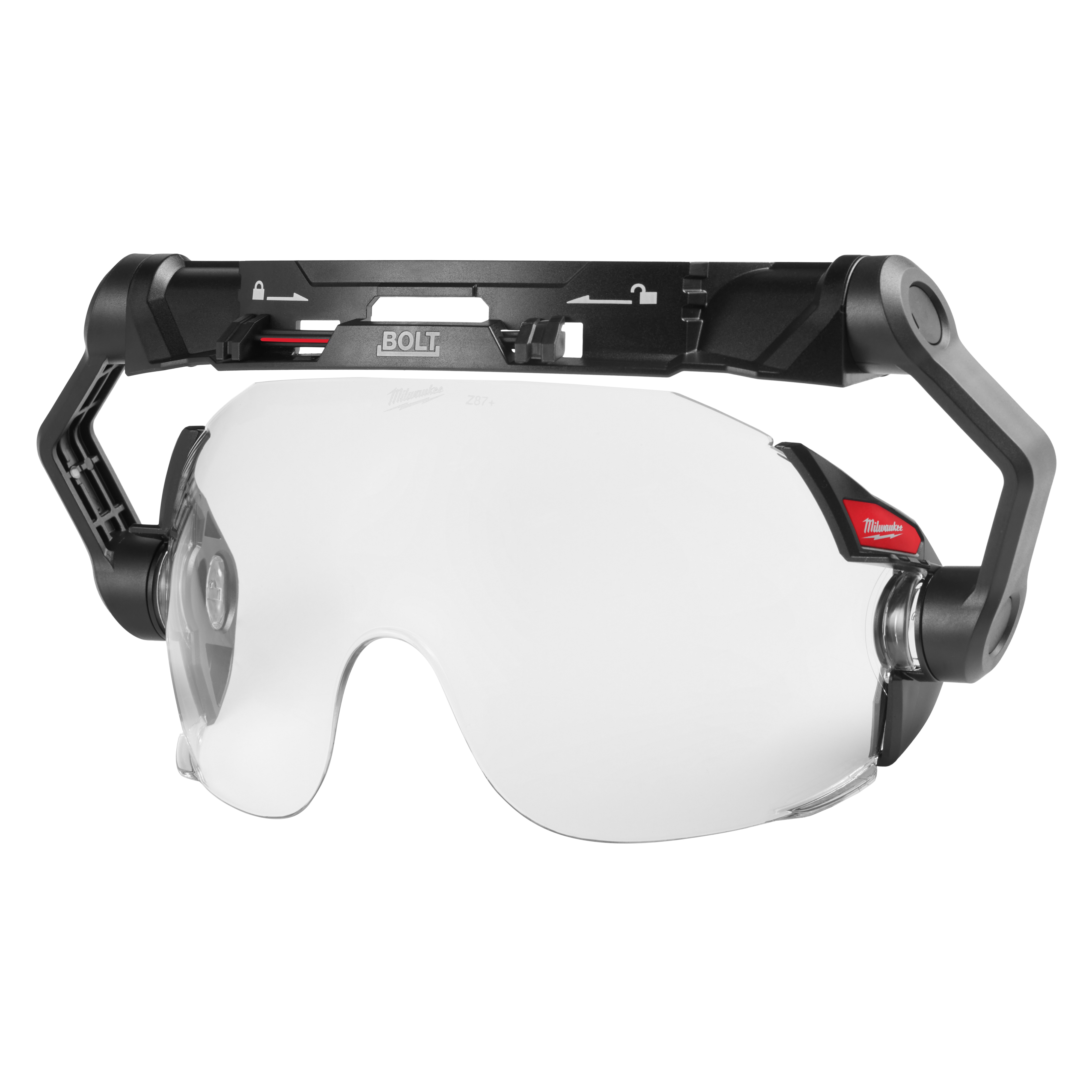 Milwaukee® 48-73-1410 Eye Visor, Polycarbonate, 5 in H x 10 in W, For Use With Place of Safety Glasses