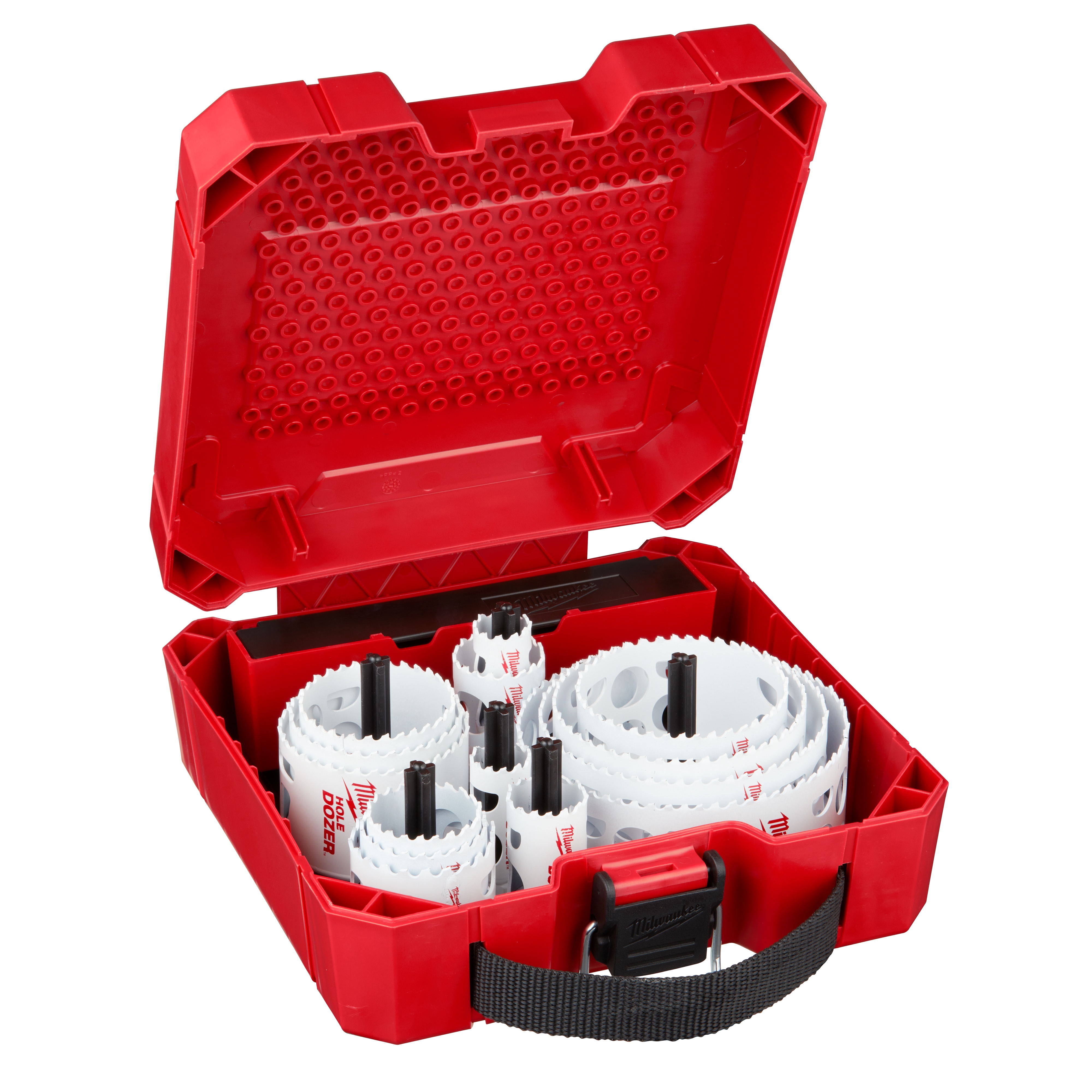Milwaukee® Hole Dozer™ Ice Hardened™ 49-22-4105 Electrician's Hole Saw Kit, 19 Pieces, For Use With 49-56-7210, 49-56-7240, 49-56-7250 and 49-56-9100 Quick-Change Arbor, Bi-Metal