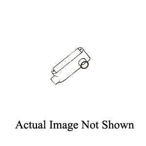 Mulberry 11816 Type LL Unassembled Conduit Body, 2 in Hub, 63 cu-in Capacity, Die Cast Aluminum, Smooth Electrostatic Powder Coated