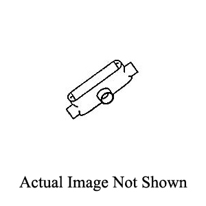 Mulberry 13846 Type T Combination Unassembled Conduit Body, 2 in Hub, Die Cast Aluminum, Smooth Electrostatic Powder Coated