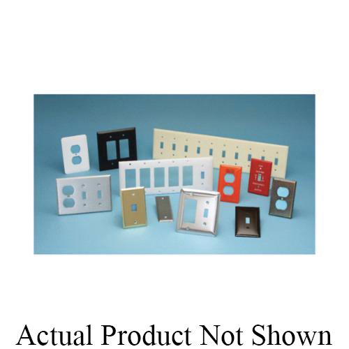 Mulberry 97155 Standard Blank Wall Plate, 5 Gangs, 10 in W x 4-1/2 in H, 430 Stainless Steel