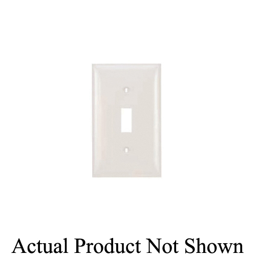 Mulberry 32801 Medium Wall Plate, 1 Gangs, 3.11 in W x 4.88 in H, Thermoplastic, White