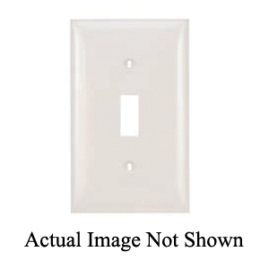 Mulberry 32664 Standard Combination Wall Plate, 4 Gangs, 8.19 in W x 4.5 in H, Thermoplastic, White