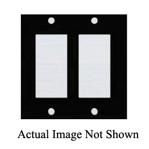 Mulberry 32835 Medium Wall Plate, 2 Gangs, 4.92 in W x 4.88 in H, Thermoplastic, White