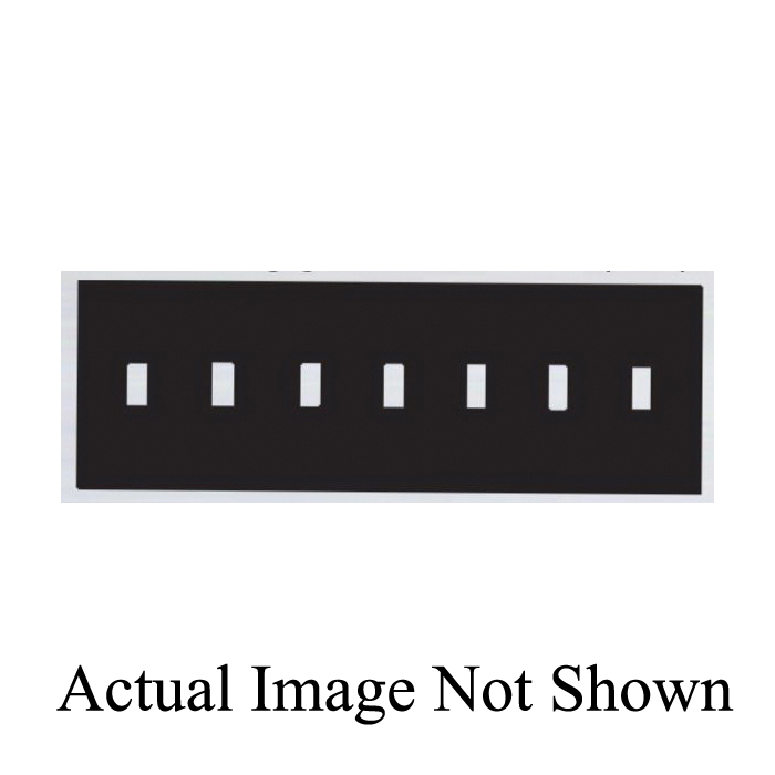 Mulberry 99077 Standard Wall Plate, 7 Gangs, 13-5/8 in W x 4-1/2 in H, Steel, Ivory