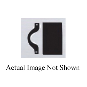 Mulberry 87121 Standard Wall Plate with Mounting Strap, 1 Gangs, 2-3/4 in W x 4-1/2 in H, Cold Rolled Steel, Black