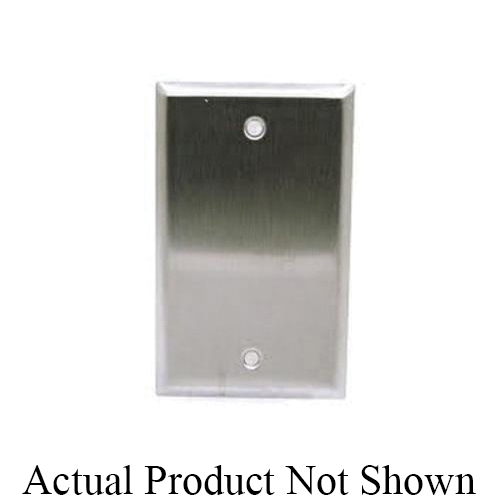 Mulberry 87151 Standard Blank Wall Plate, 1 Gangs, 2-3/4 in W x 4-1/2 in H, Cold Rolled Steel, Black