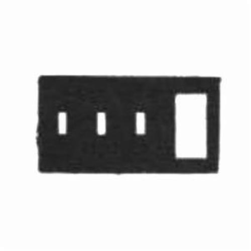 Mulberry 64454 Standard Combination Wall Plate, 4 Gangs, 8.187 in W x 4.5 in H, Solid Brass
