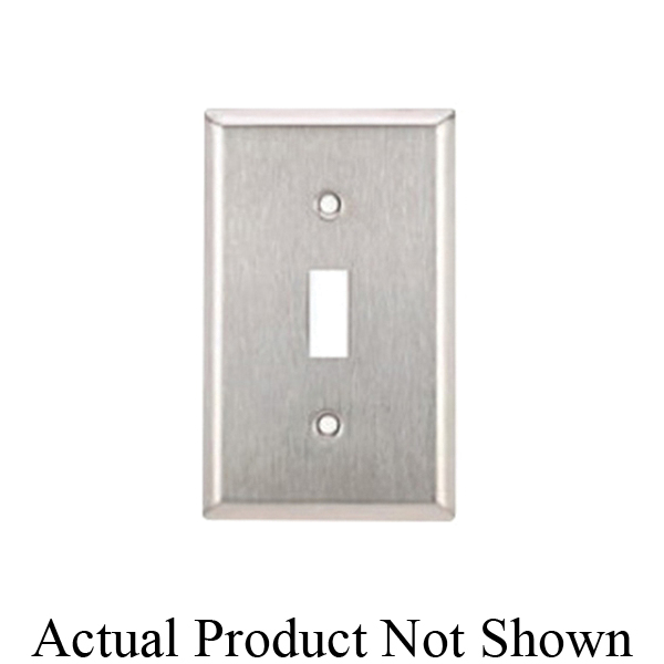 Mulberry 93802 Jumbo/Oversize Special Grade Wall Plate, 2 Gangs, 5-1/2 in W x 5-1/2 in H, 302 Stainless Steel