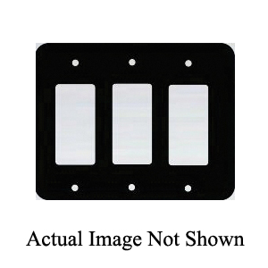 Mulberry 74403 Princess Wall Plate, 3 Gangs, 6-3/8 in W x 5 in H, Steel, Ivory