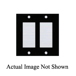 Mulberry 82835 Jumbo/Oversize Wall Plate, 2 Gangs, 5-1/2 in W x 5-1/2 in H, Steel, Brown