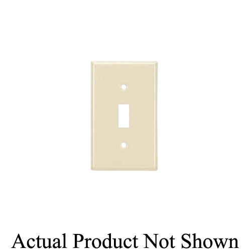 Mulberry 84225 Standard Wall Plate, 2 Gangs, 4.562 in W x 4.5 in H, Cold Rolled Steel, Ivory