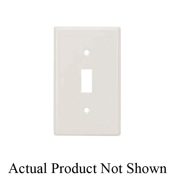 Mulberry 86226 Standard Wall Plate, 2 Gangs, 4.562 in W x 4.5 in H, Steel, White